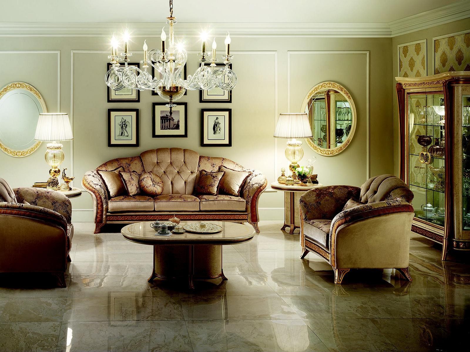 Xlmoebel Polstergarnitur Designer Sofa Couch 3 + 2 im klassischen Barockstil, Made in Europa