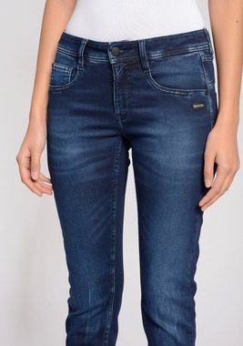 GANG Relax-fit-Jeans 94Amelie Cropped aus weicher Cord-Qualität