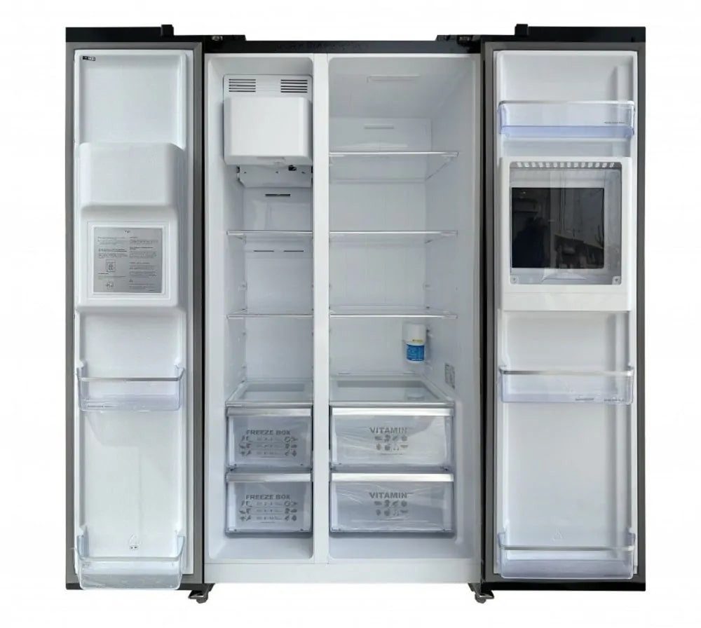Kaiser Küchengeräte Kühl-/Gefrierkombination 178 cm hoch 91.1 cm breit Side-by-Side Kühlschrank No Frost 556 l+Wasserkocher Kontroll LED 2L KS 90500 RS N+WK 2000 R, 178 cm hoch, 91.1 cm breit, Side-by-Side Kühlschrank No Frost 556 l+Wasserkocher Kontroll LED 2L