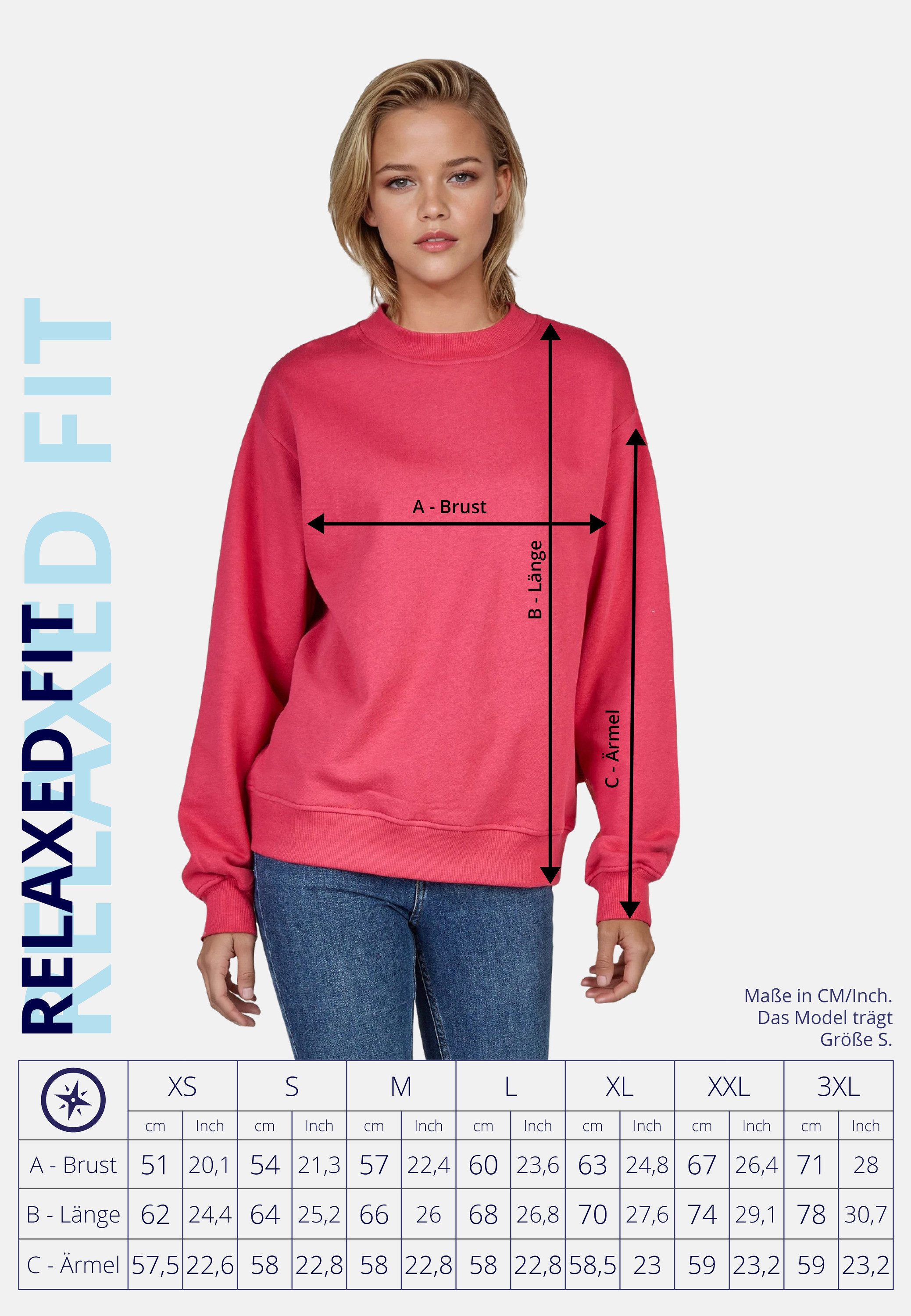 salzhaut Sweatshirt VEBIESTERN Damen Relaxed-Fit