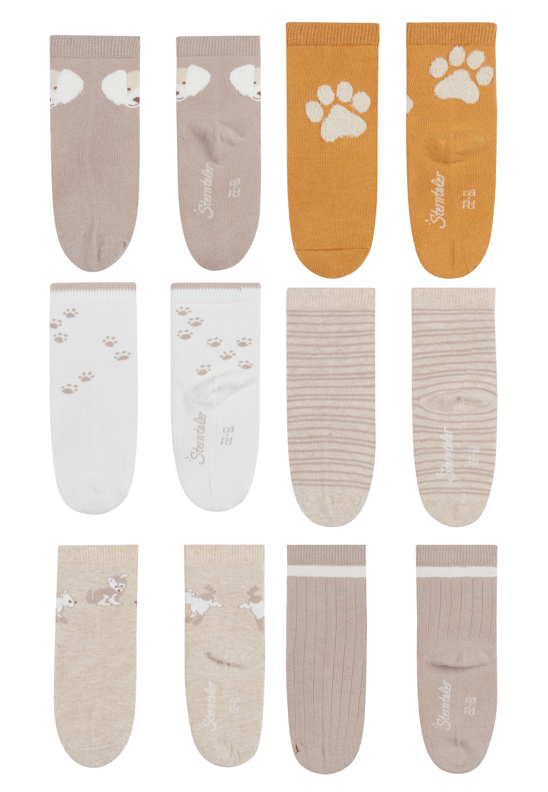 Sterntaler® Feinsöckchen Sterntaler® Socken 6er-Pack Hund günstig online kaufen