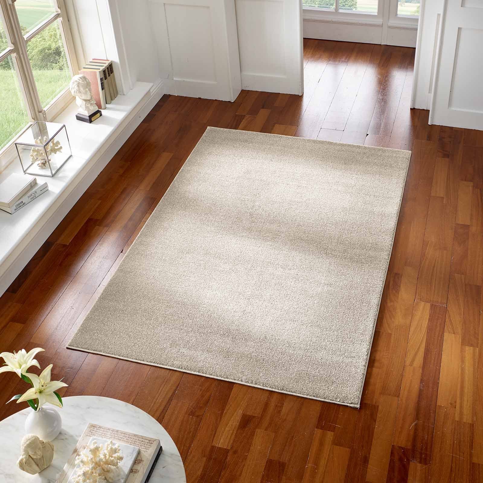 TaraCarpet Teppich Kurzflor-Webteppich Gala, rechteckig, Höhe: 13 mm, uni w günstig online kaufen