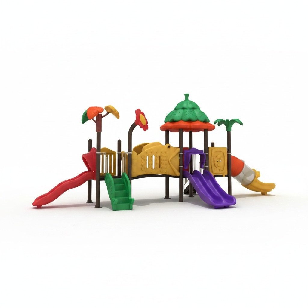 JVmoebel Spielturm Bunter Rutschenturm aus sicheren Materialien für Kinder ab 2 Jahren, Made in Europa