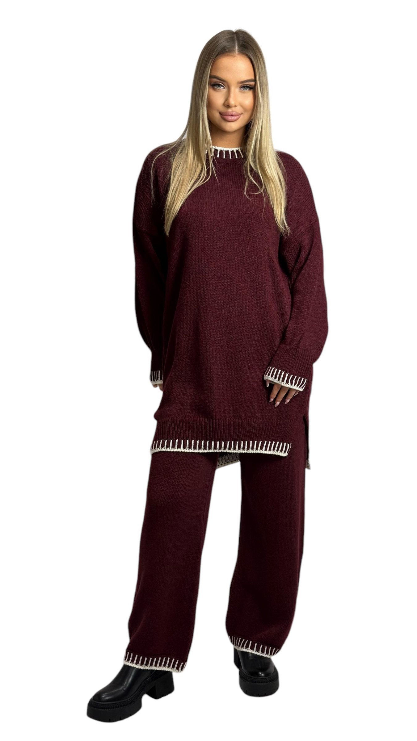 Mississhop Strickhose Strickanzug Strickset 2-teilig Hose günstig online kaufen