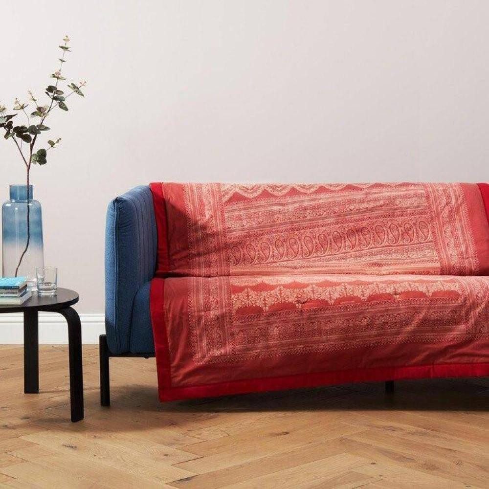 Plaid Bassetti Plaid Carrara R1, Bassetti, aus Baumwolle mit Mediterranes Design