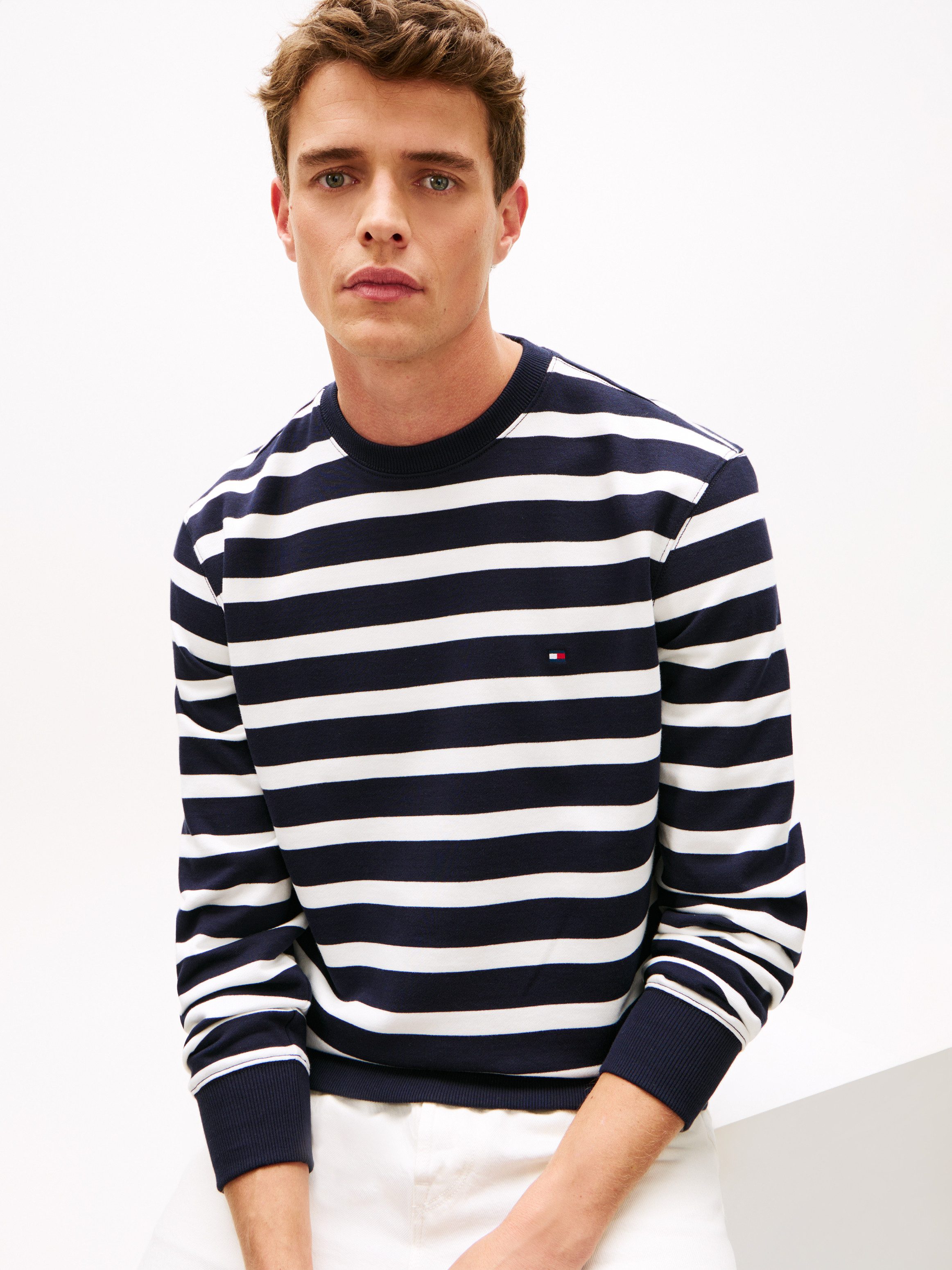 Tommy Hilfiger Sweatshirt TERRY BLOCK Regular fit mit Rundhalsausschnitt günstig online kaufen