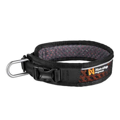 Non-stop dogwear Hunde-Halsband ROCK Collar Adjustable, HexiVent Nylon, Aluminium D-Ring, Duraflex®-Schnalle, POM Hypalon-Verstärkung, Funktionshalsband für sportliche Hunde