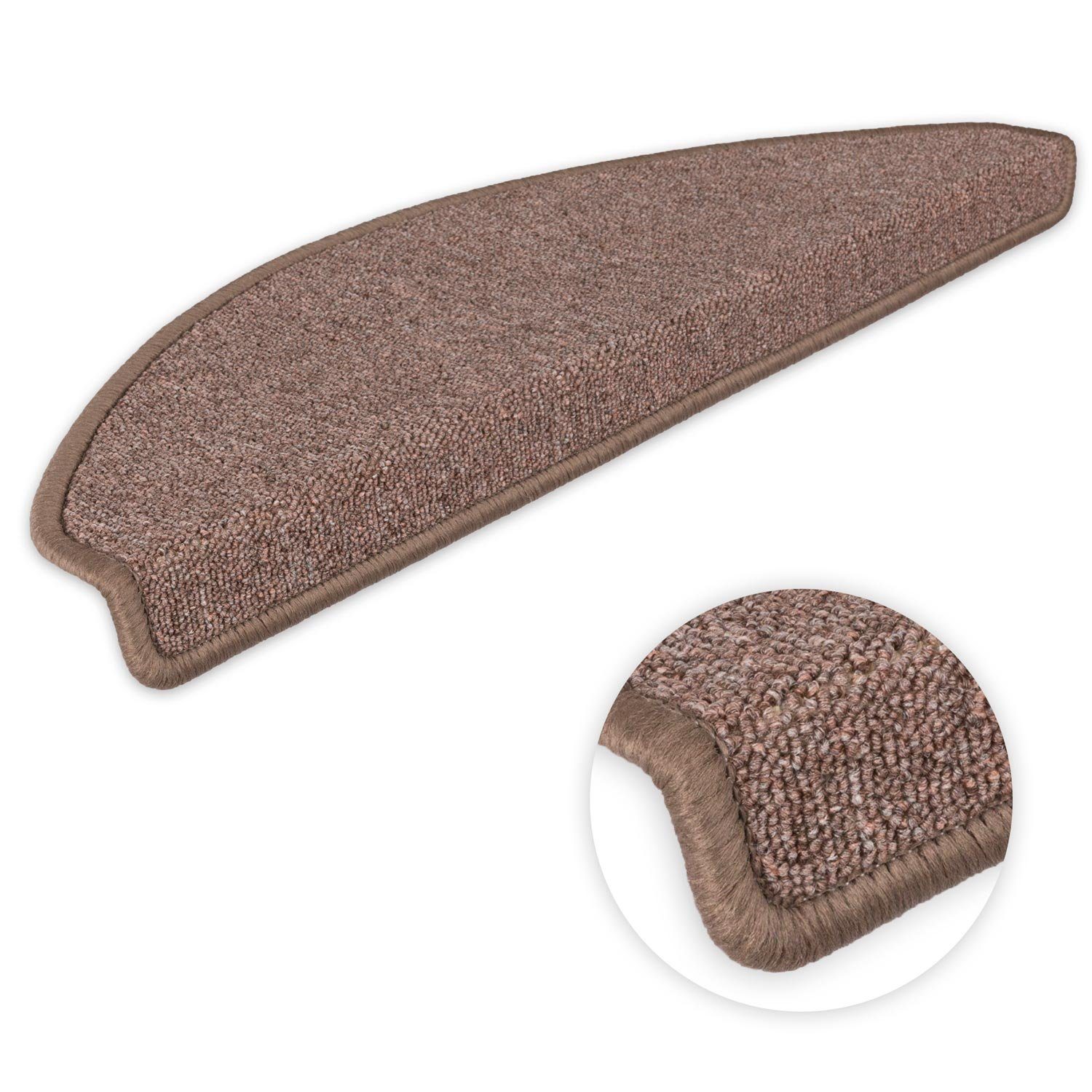 Metzker® Stufenmatte Stufenmatten Ariston im Sonderformat 64/20cm Halbrund, halbrund, Höhe: 5 mm, 15 Stück im Set