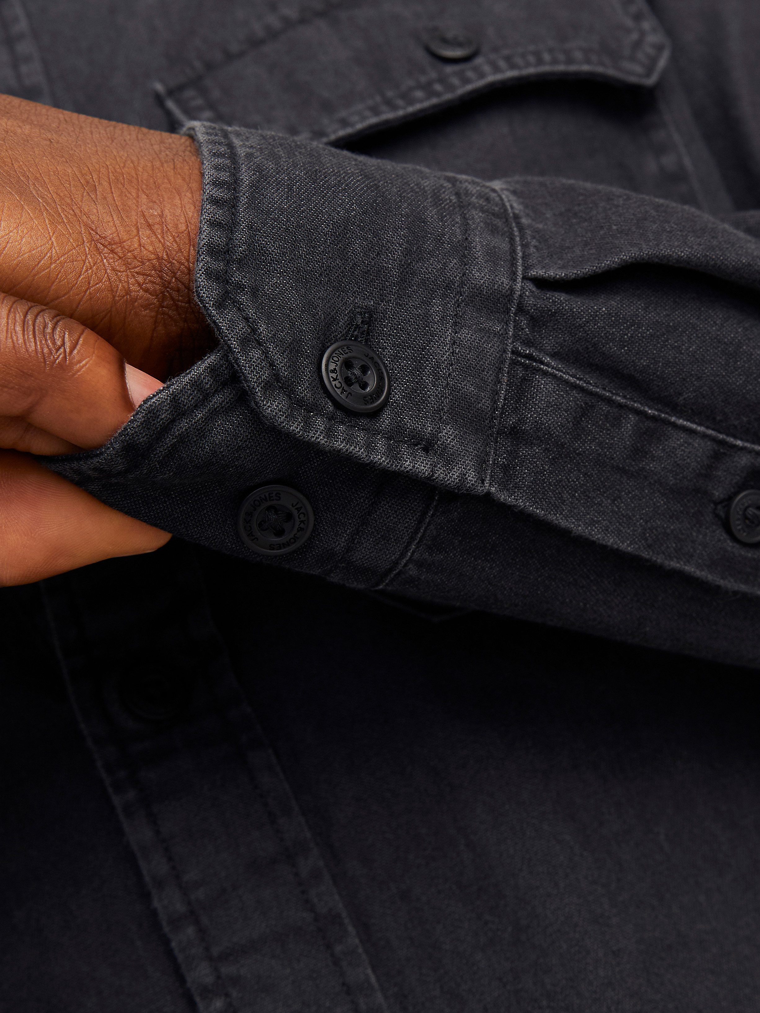 Jack & Jones Langarmhemd JJETRAVIS SHIRT LS NOOS mit Brusttaschen – Bild 3 von 5