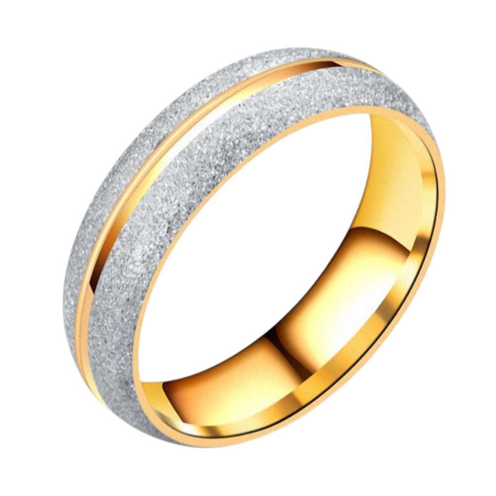 Taffstyle Fingerring Verlobungsring Freundschaftsring Ehering Partnerring Gold Kristalle (Partnerring Freundschaftsring Ehering aus Edelstahl), Wunderschöner goldener Verlobungsring