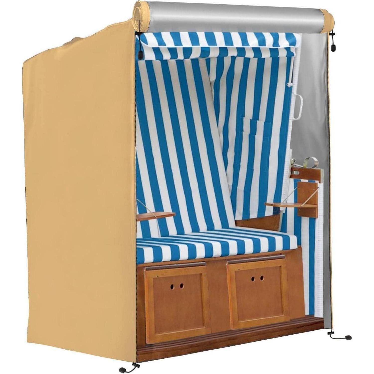 LuxusKollektion Strandkorb-Schutzhülle Strandkorb Schutzhülle 420D Oxford Gelb 420D Oxford-135x105x175 140cm