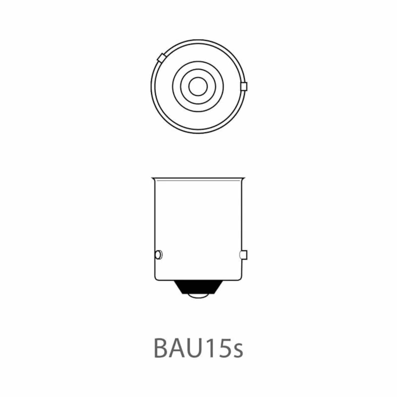 Anhänger-Rückleuchte orange Schlusslicht BAU15s, 12 W Kfz-Ersatzlampe - 21 Autolampe / Bremslicht V ProPlus /