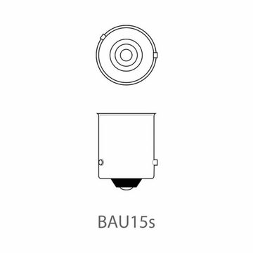 ProPlus Anhänger-Rückleuchte Autolampe orange - 12 V / 21 W / BAU15s, Bremslicht Schlusslicht Kfz-Ersatzlampe