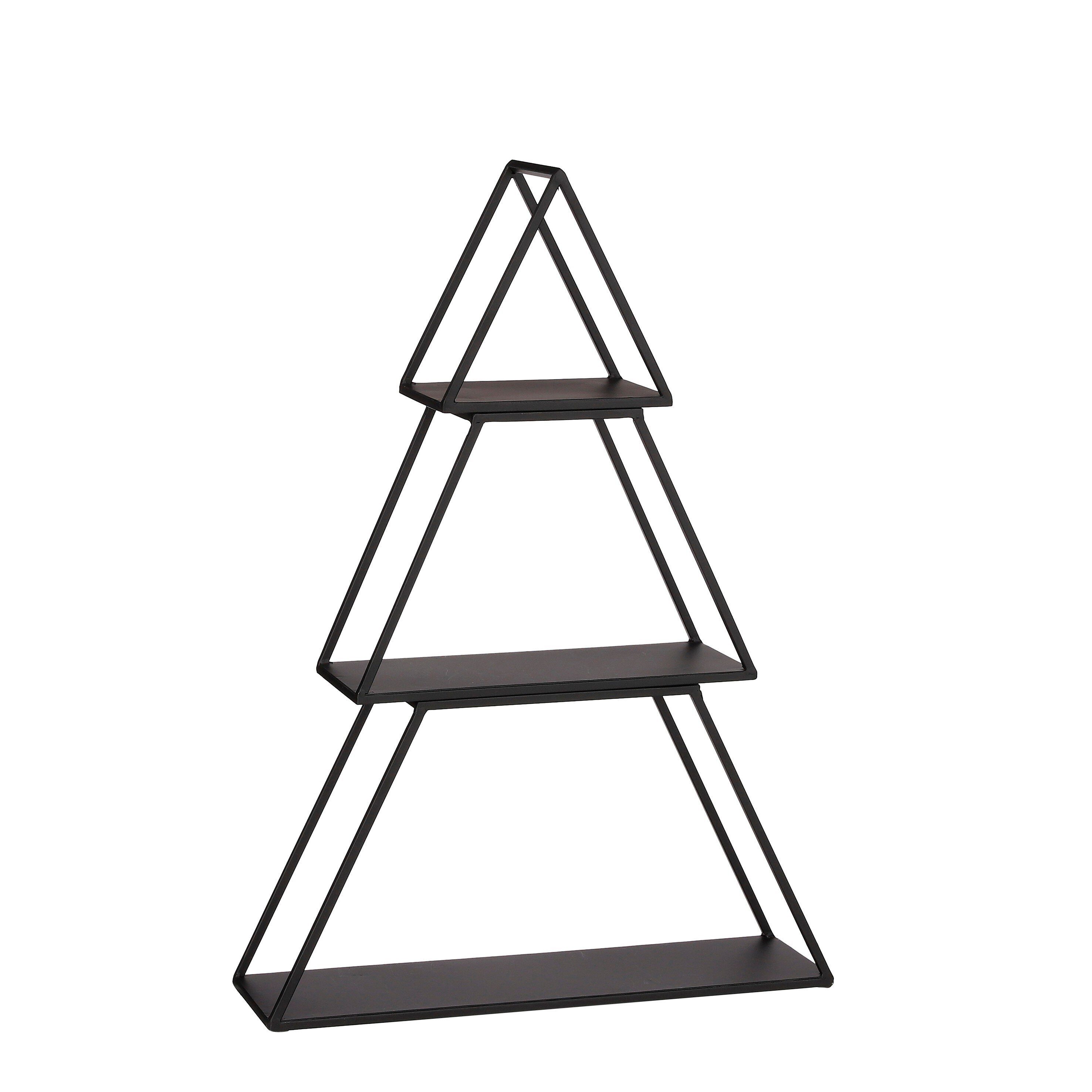 Mica Decorations Dekoetagere Mica Decorations Dekoration Tablett Baum schwarz 3 Stuck - l50xb14xh71