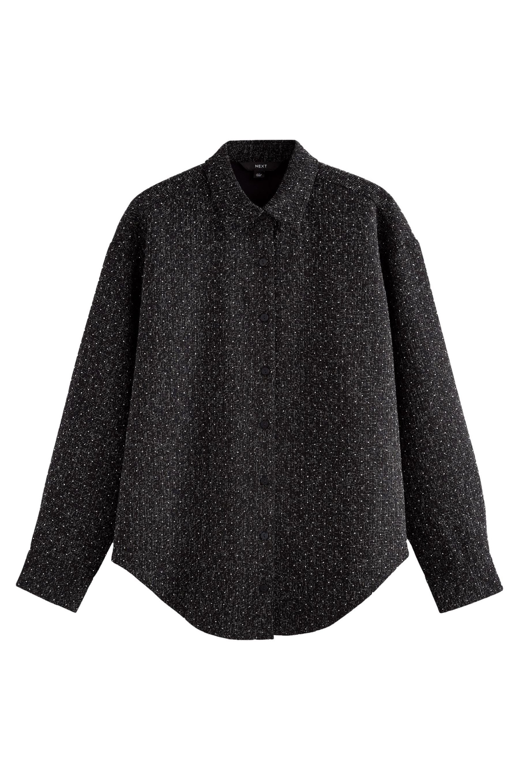 Next Jackenblazer Schimmernde Hemdjacke mit Strasssteinen günstig online kaufen