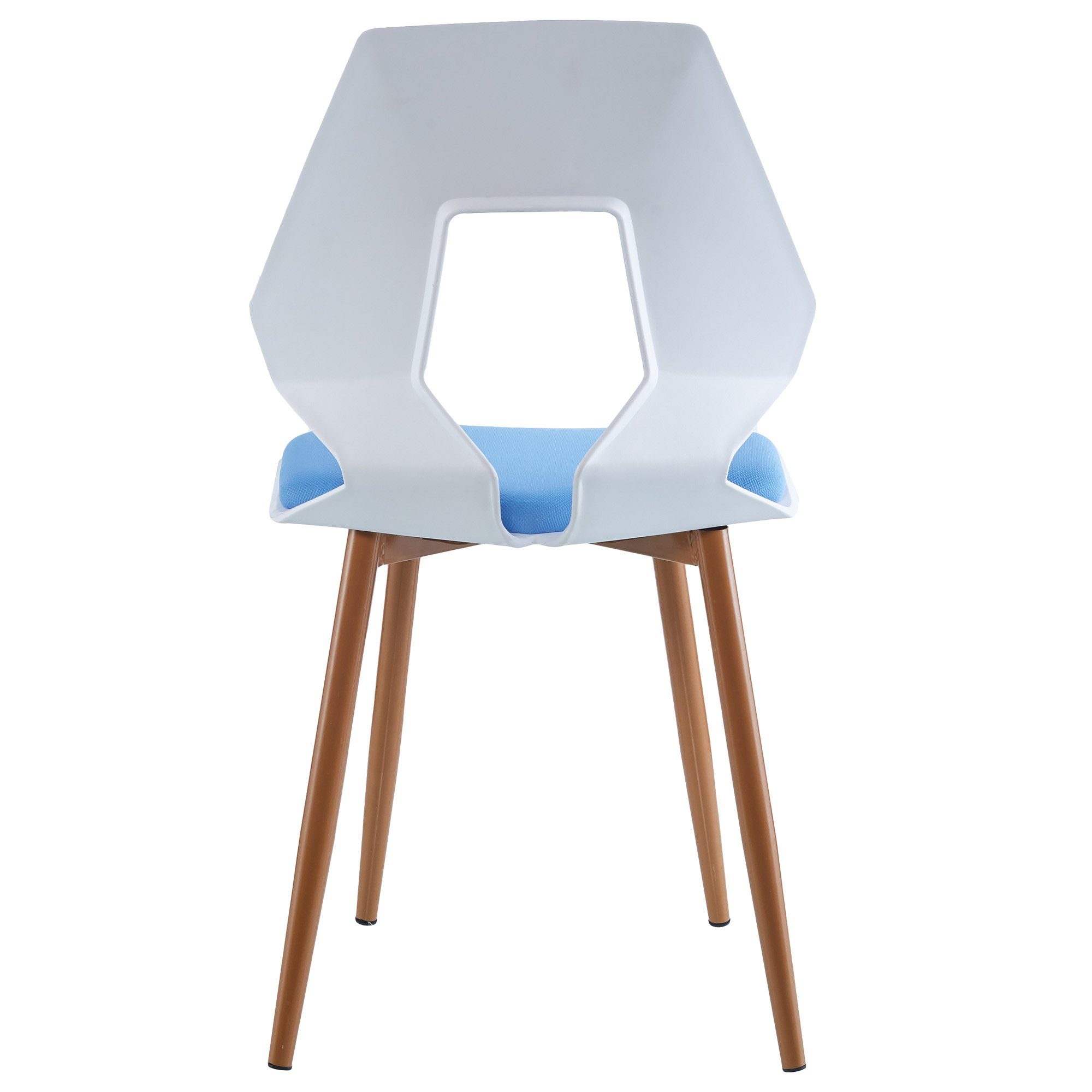 futuristischer in Weiß Dorian St), Set, Optik TRISENS 2 4er (2er Hellblau oder aus Hartplastik Esszimmerstuhl Essstuhl Küchenstuhl / stabiler