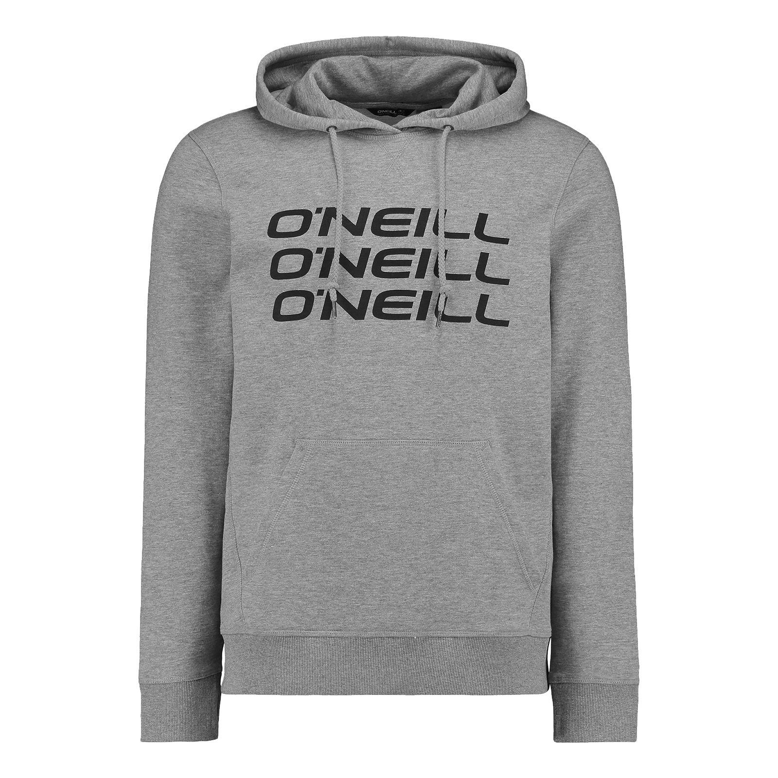 O'Neill Kapuzensweatshirt Herren Tripple Stack Hoodie mit dreifachem Markenprint auf der Brust 8001 silver melee