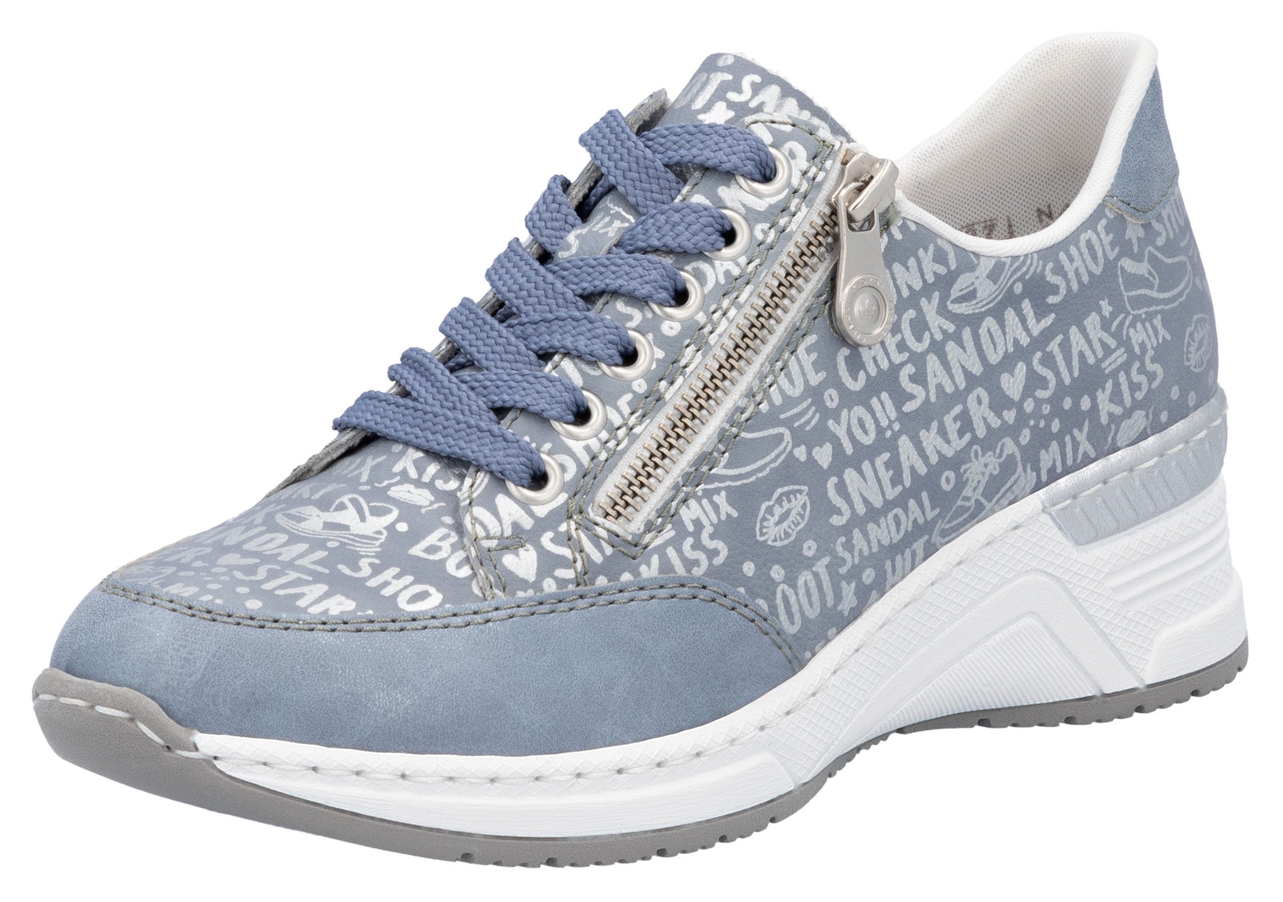 Rieker Sneaker mit Lettern bedruckt, Freizeitschuh, günstig online kaufen