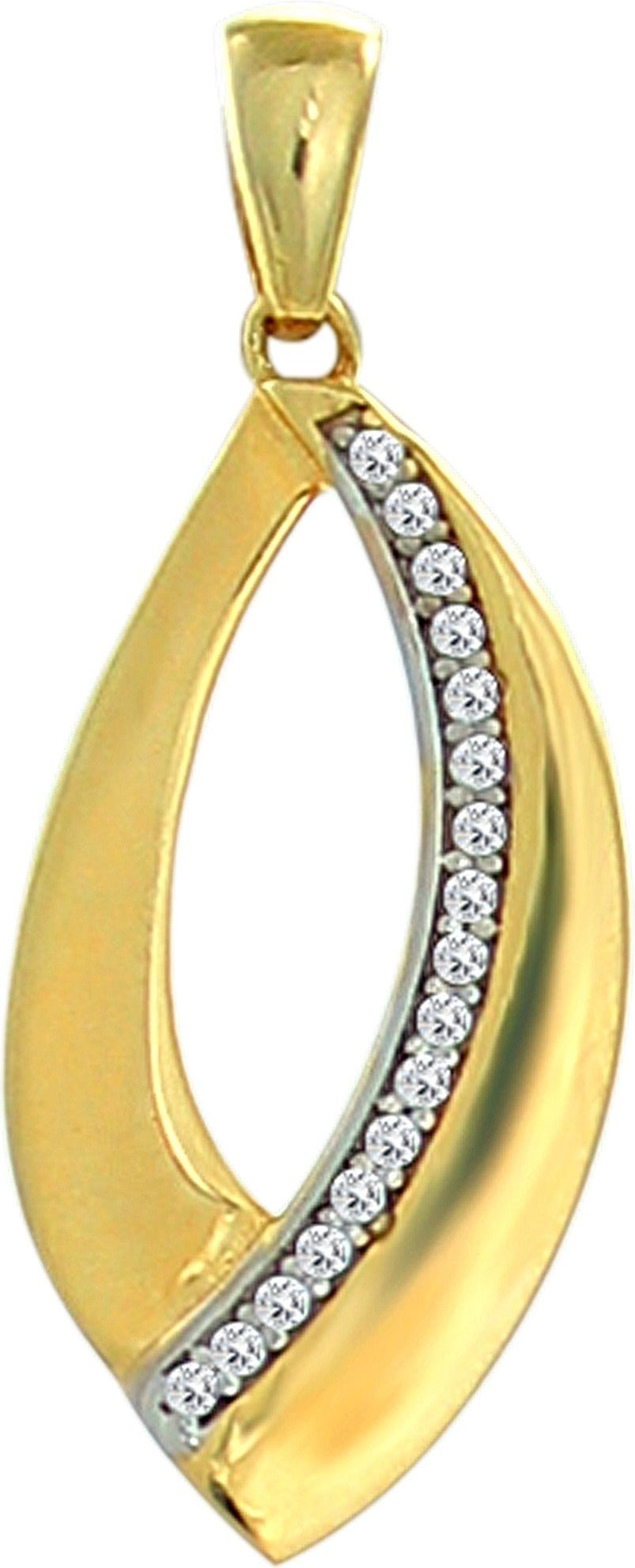 Kettenanhänger GoldDream Kettenanhänger Leaf 333Gold 8K