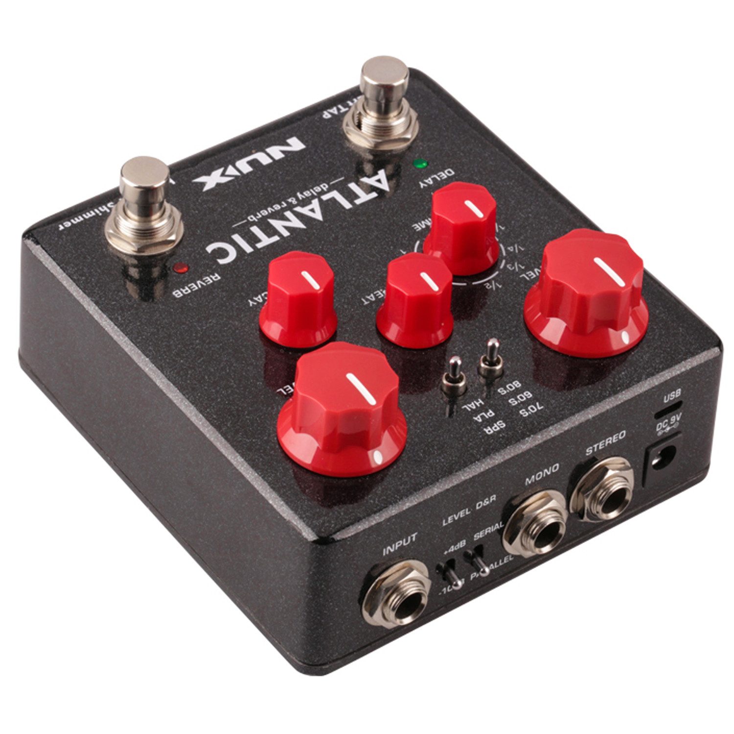 Nux E-Gitarre NUX Effektgerät NDR-5 Atlantic Delay und Reverb-Pedal, Effektgerät, Delay, Reverb, Pedal
