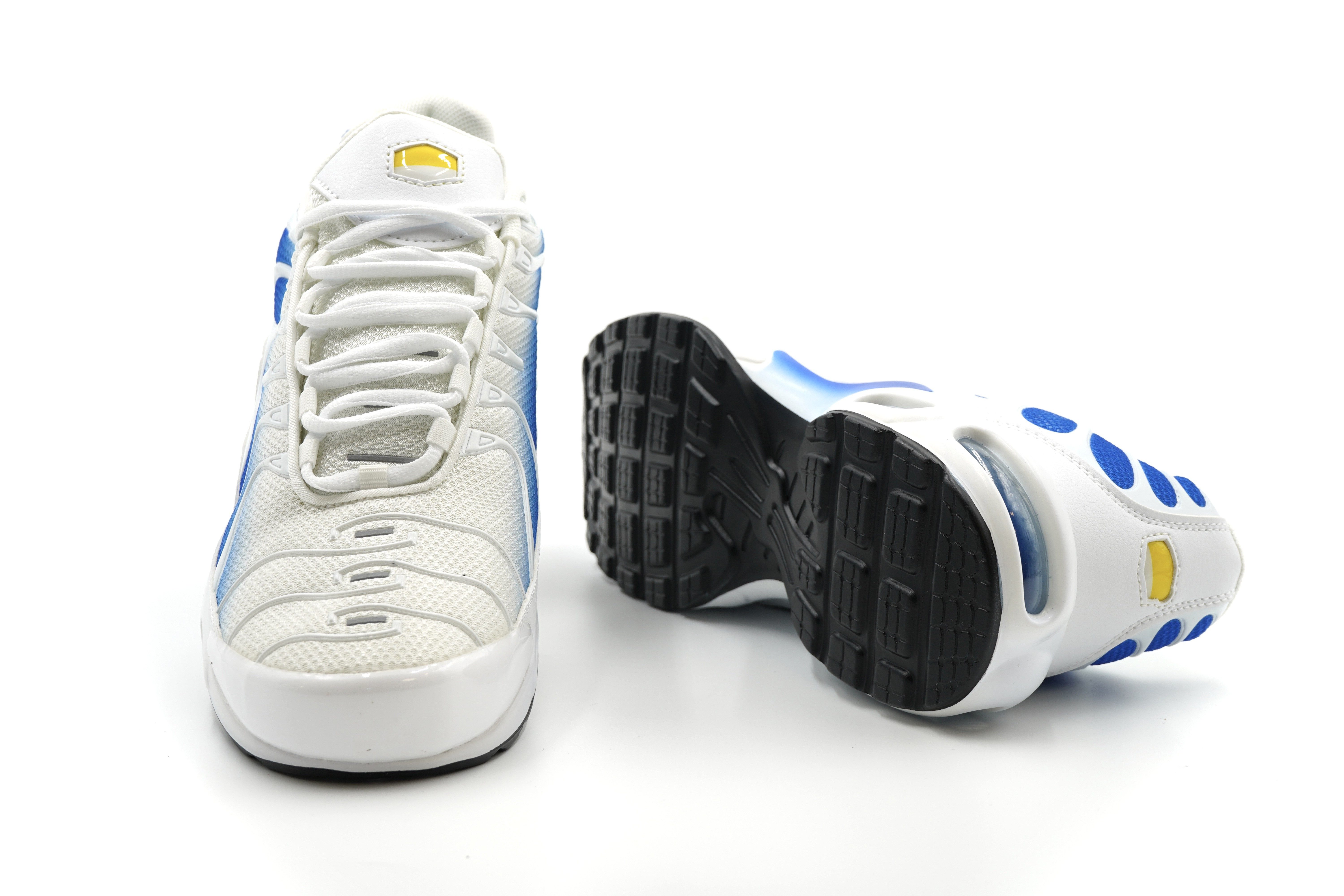 Sonderpostendiscount Herrensneaker K53 White/Royal mit Luftpolster Sneaker