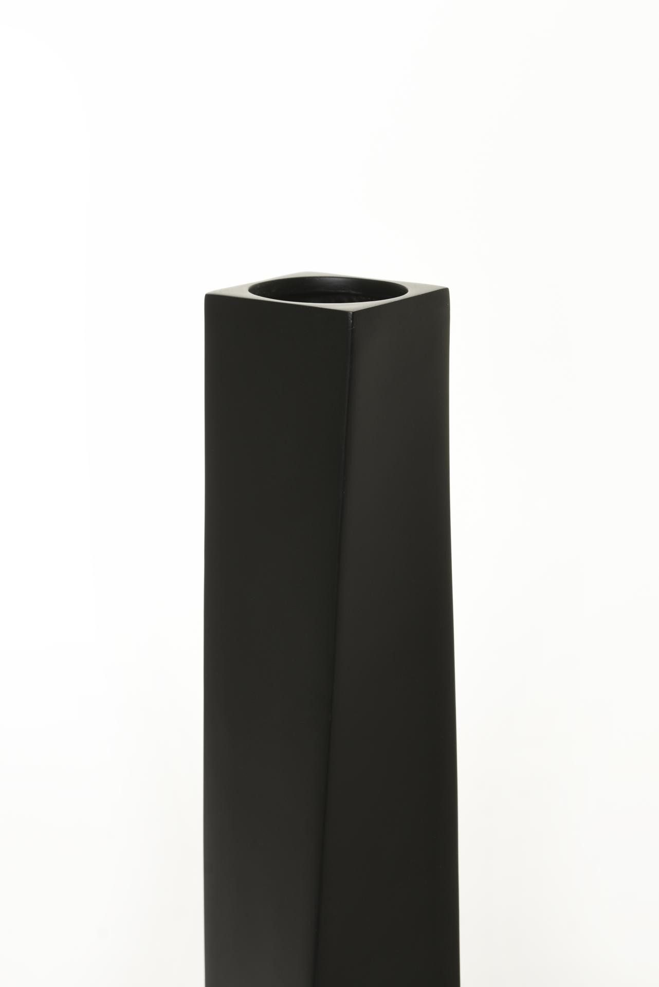 VIVANNO Bodenvase Kerzenständer Standkerzenhalter Fiberglas Schwarz Matt HYDRON - – Bild 5 von 5