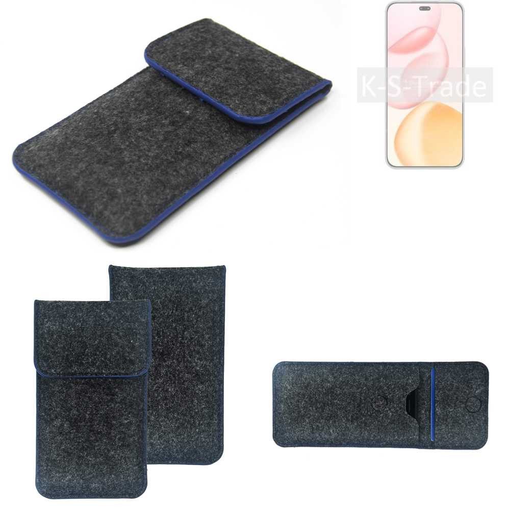 K-S-Trade Handyhülle für Honor 400 Pro, Handy-Hülle Schutz-Hülle Filztasche Pouch Tasche Case Sleeve