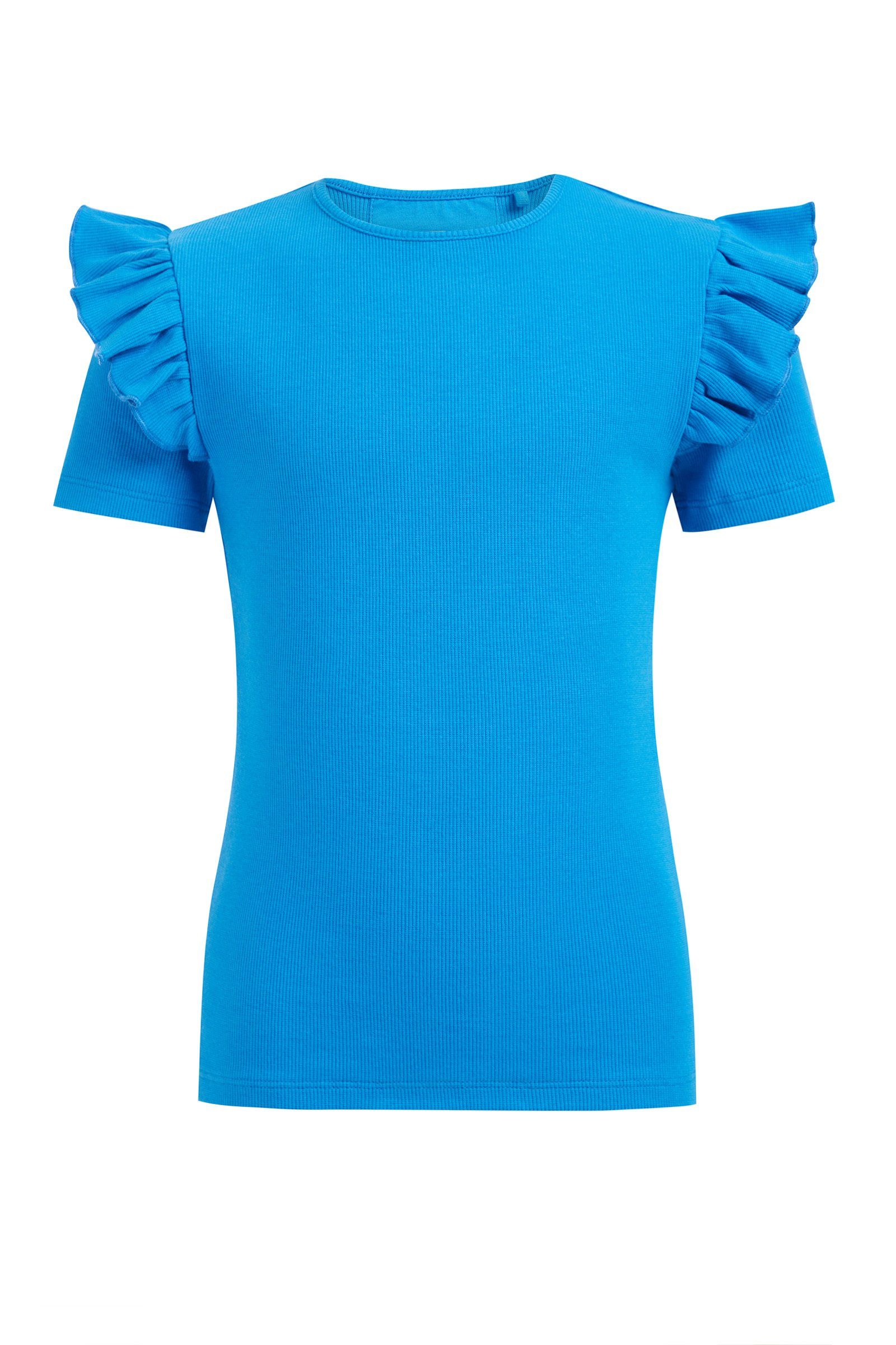 WE Fashion T-Shirt (1-tlg) Blau
