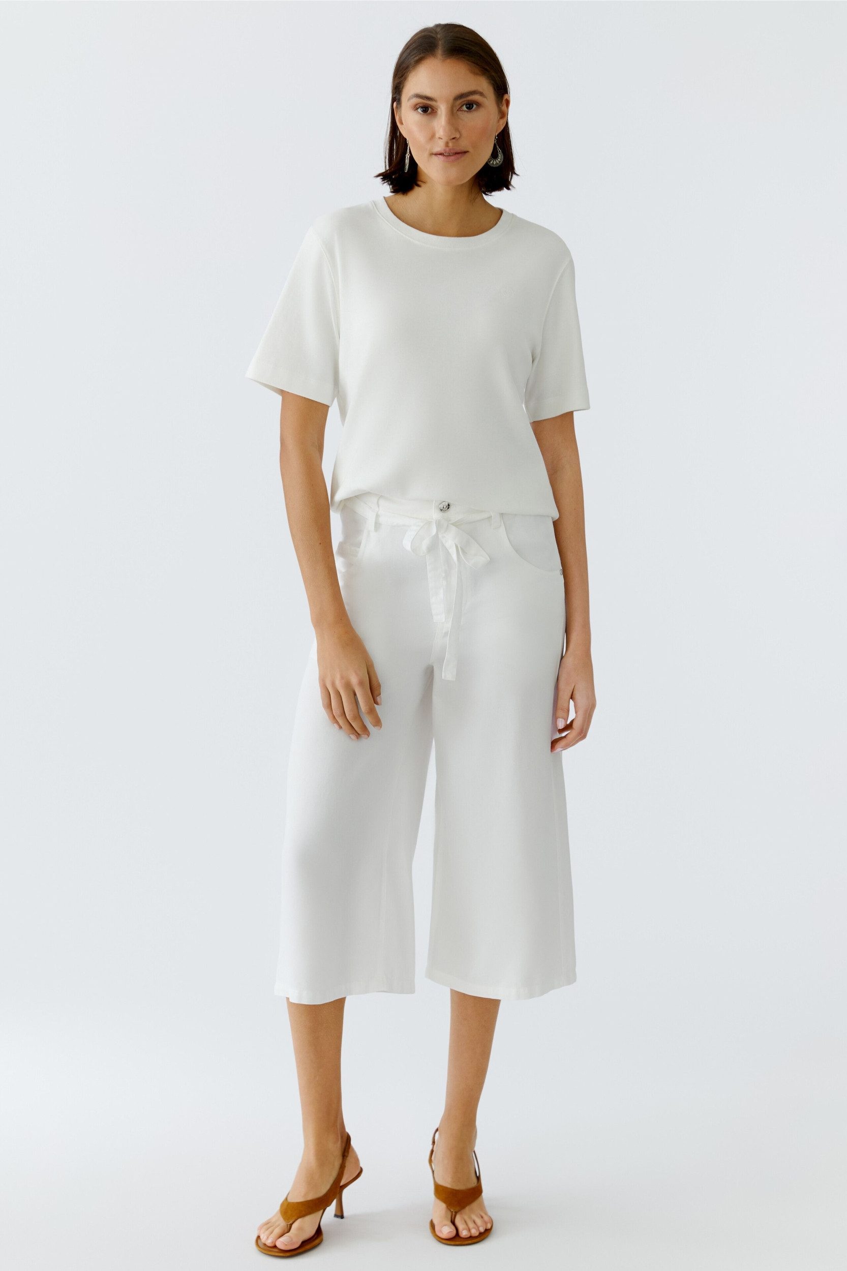 Oui 5-Pocket-Jeans Hose optic white