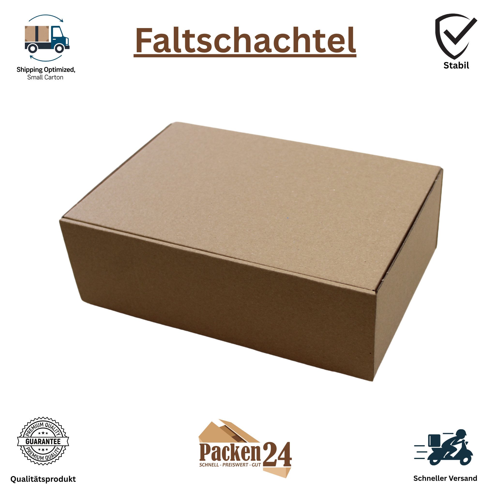 Versandkarton Faltschachtel 1/2 DHL Kleinpaket 229 x 148 x 74 mm