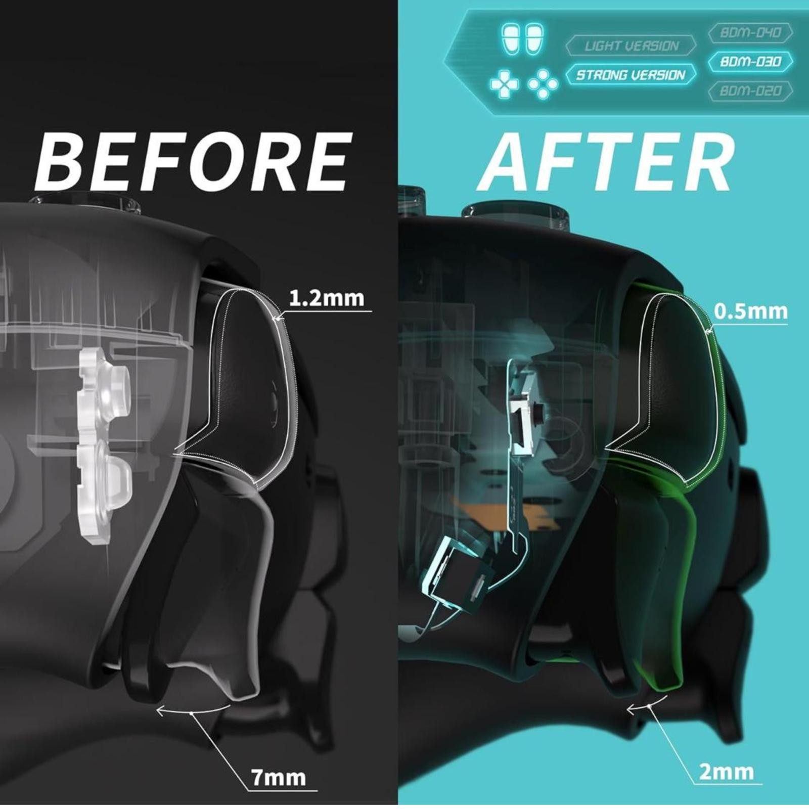 Paju-technik Design Punisher PlayStation 5-Controller (Hall Effekt Sticks/Digitaltasten/Smart Trigger/2er-4er Paddle/Grip)