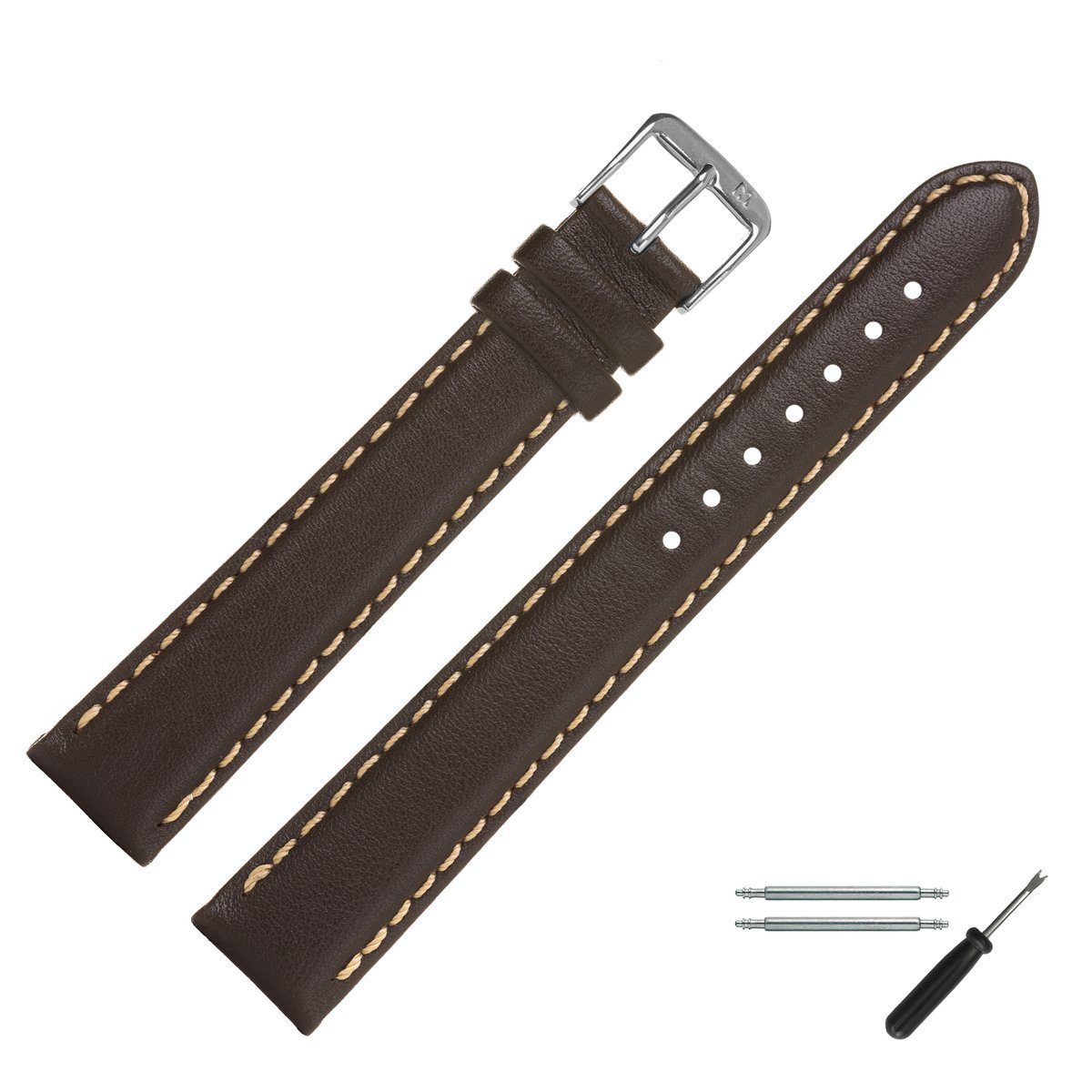 MARBURGER Uhrenarmband 22mm Leder XL Extra günstig online kaufen