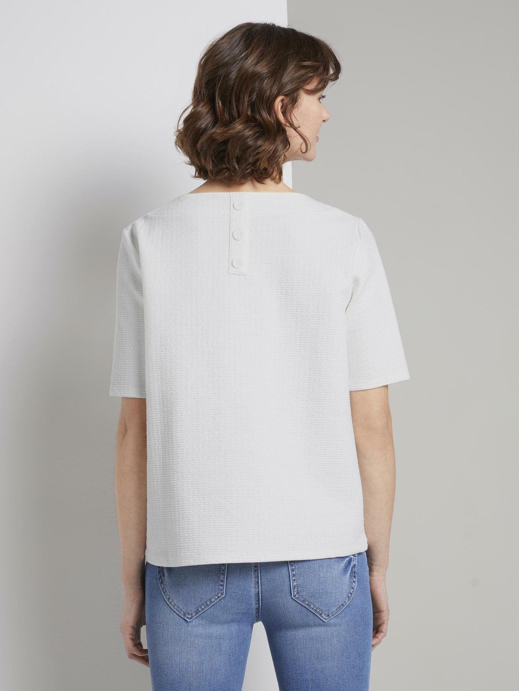 TOM TAILOR Damen Kapuzen Sweatshirt Kurzarm - Nachhaltige Mode Von BE PART