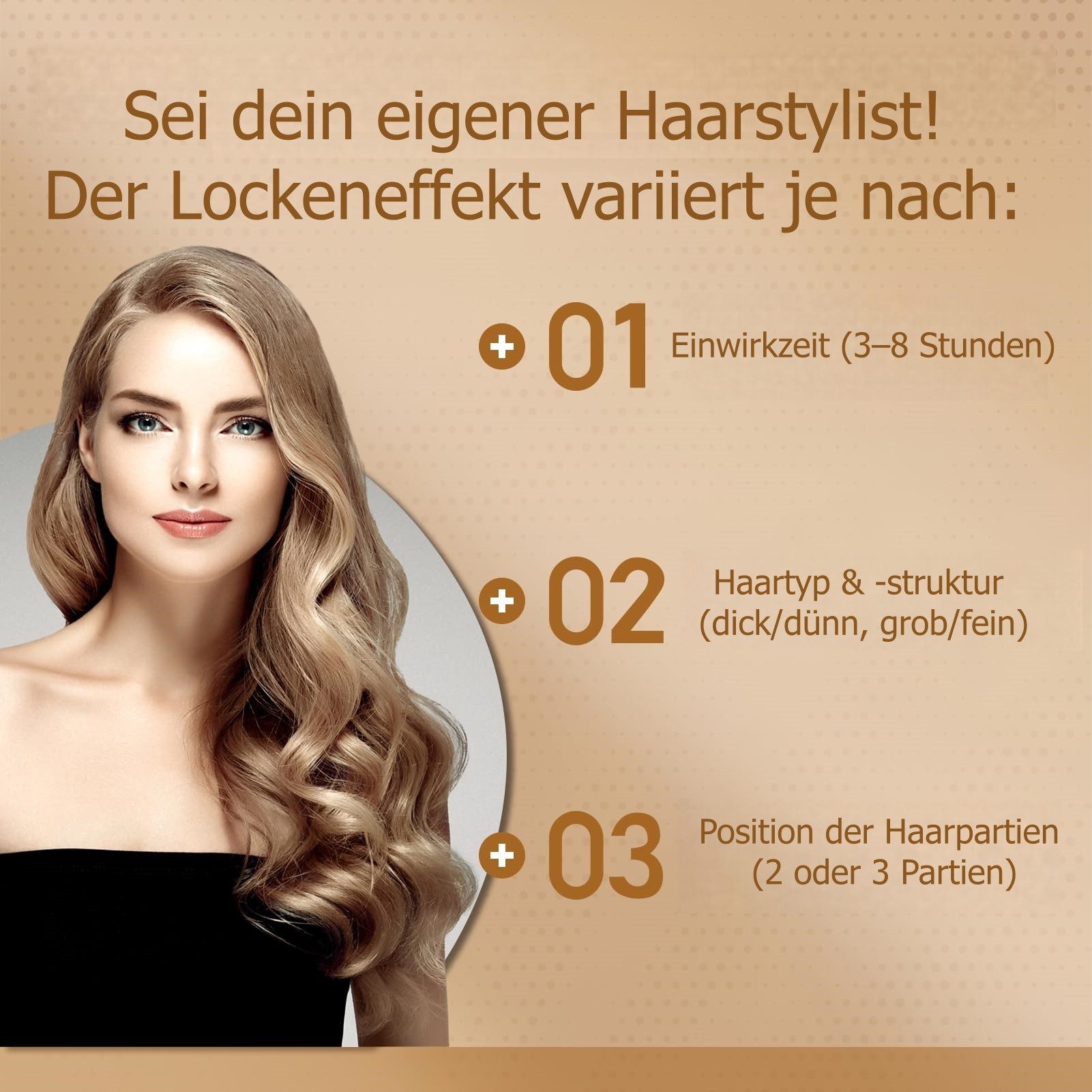FOUORTUNATE-BEE Lockenwickler Heatless Lockenwickler Set 4er – Über Nacht Volumen & Wellen, Schlaf-Lockenstab ohne Hitze für mittellanges Haar