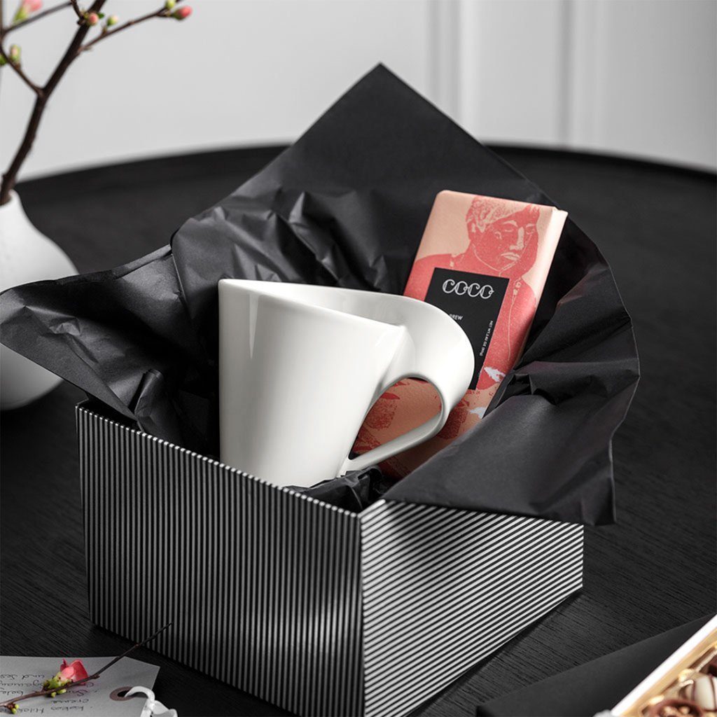 Villeroy & Boch Tasse NewWave Kaffeetasse, 1-tlg., Porzellan, Premium Porcelain, mikrow.- & spülm.sicher, Made in Germany