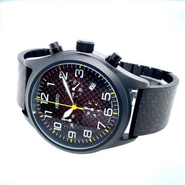 ARISTO Chronograph Carbon-Chrono, 0H15TG, Made in Germany, mit Carbonspange