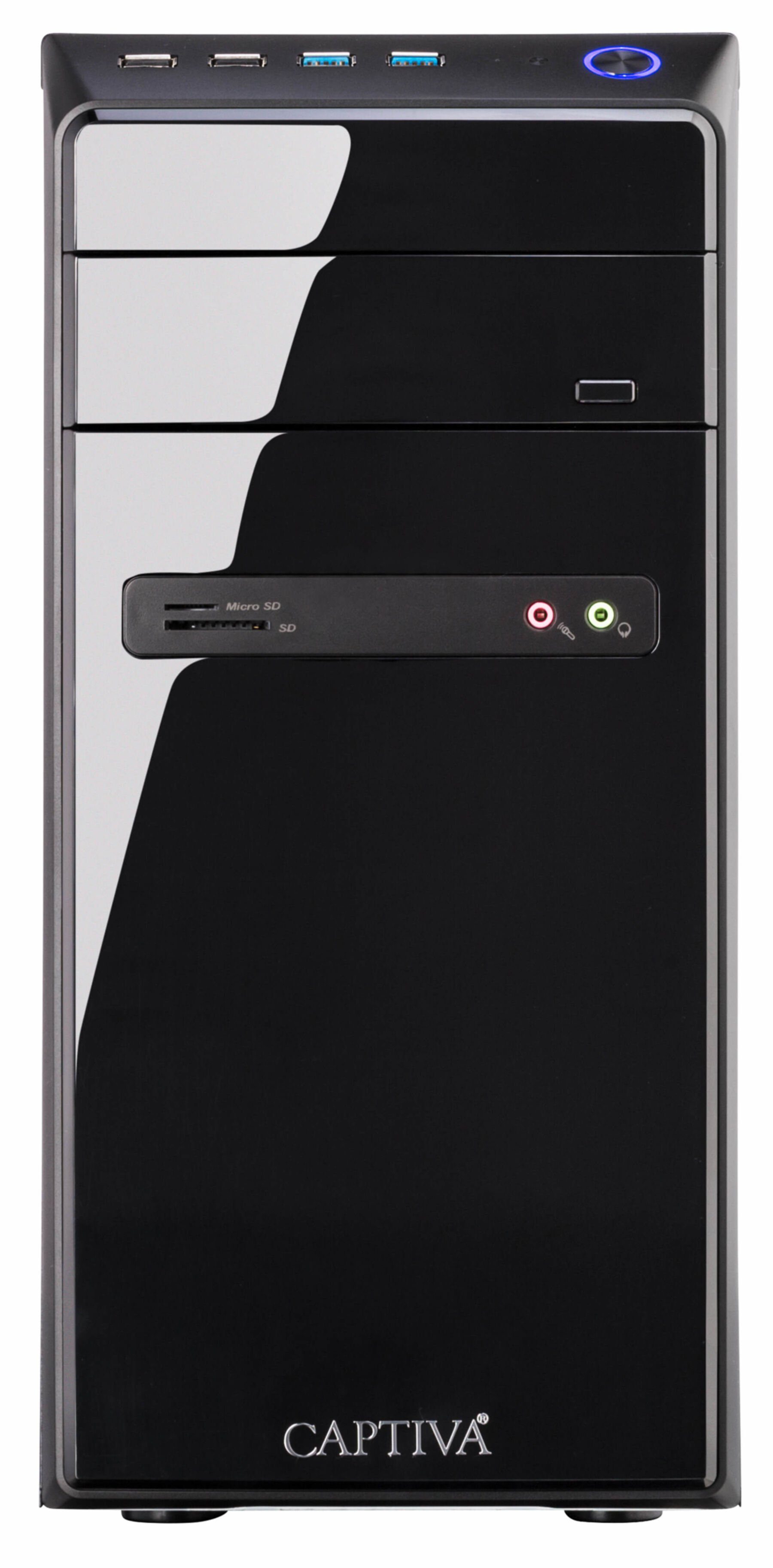 CAPTIVA Power Starter R64-120 Business-PC (AMD Ryzen 5 5600G, -, 16 GB RAM, 500 GB SSD, Luftkühlung)