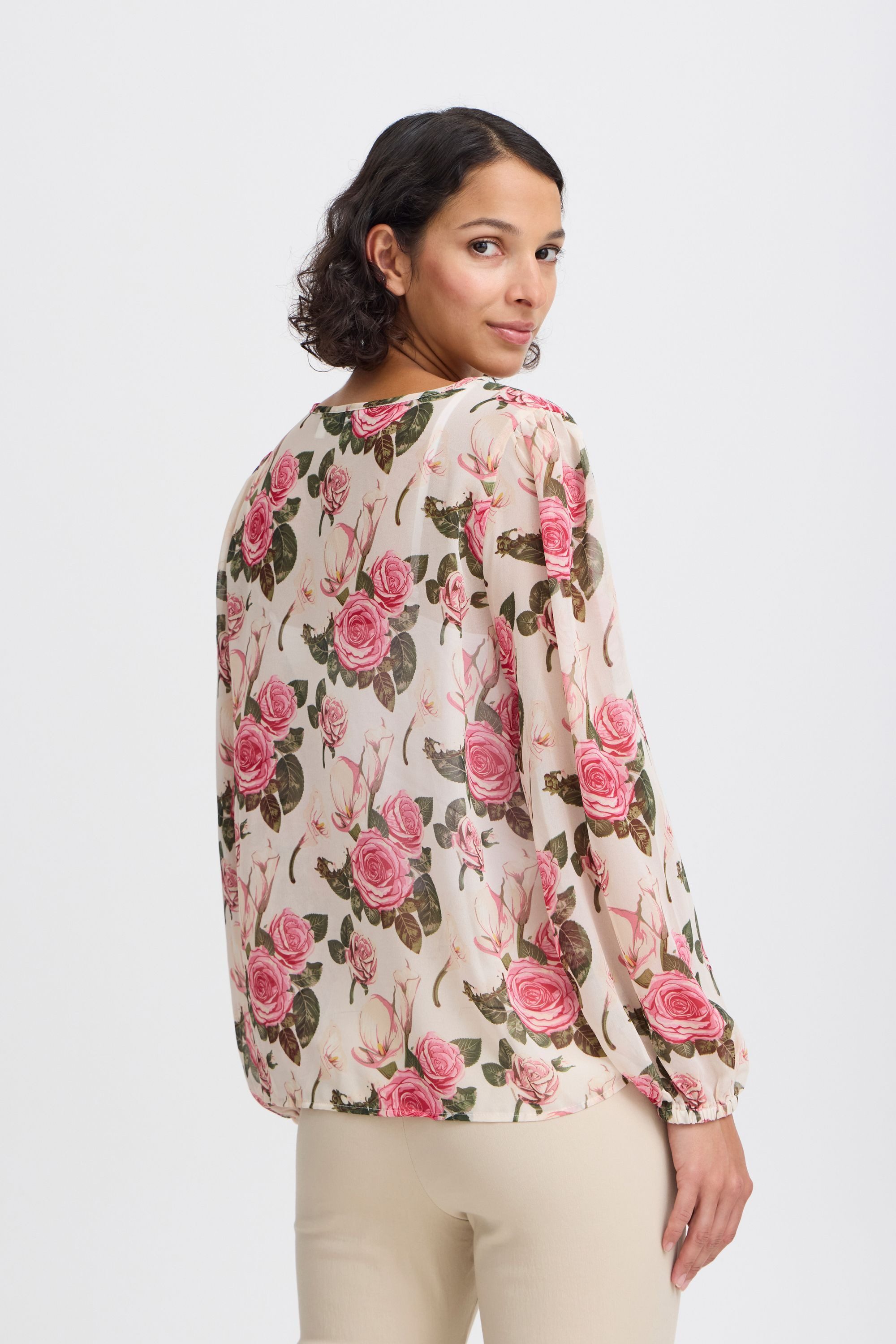 b.young Langarmbluse BYIROSEMARIN BLOUSE - LIGHT WOVEN