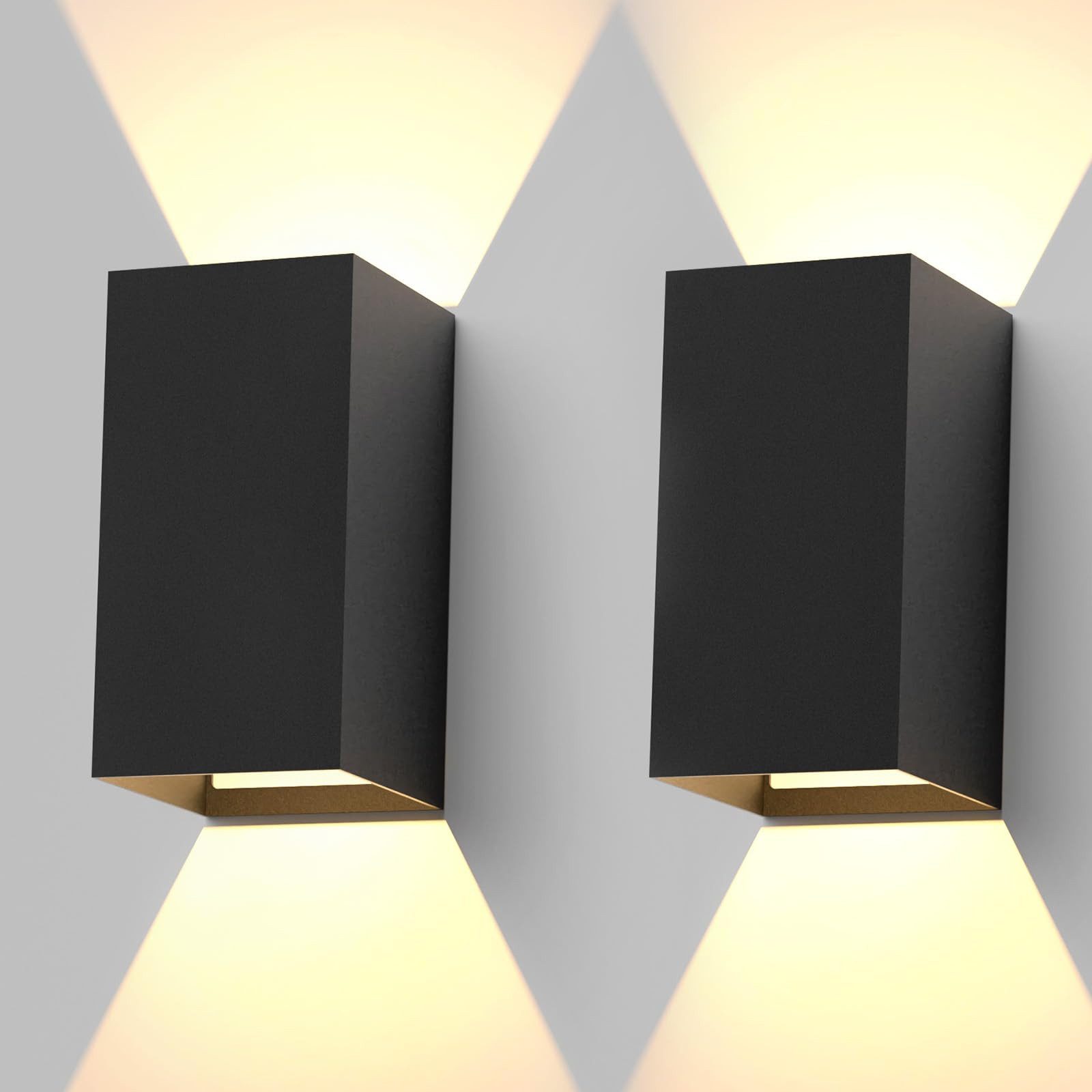 Nettlife LED Wandleuchte Innen Wandlampe Schwarz günstig online kaufen