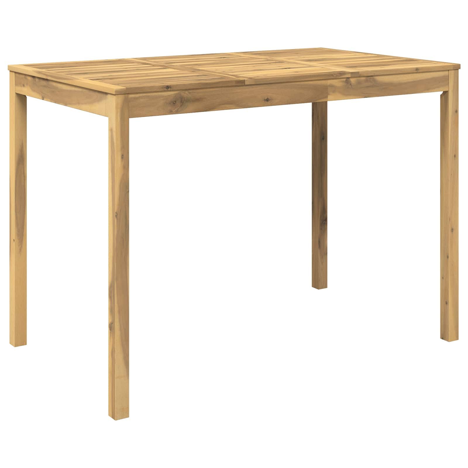 vidaXL Gartentisch Gartenbar-Tisch Weiß 147 x 88,5 x 105 cm Massivholz (1-St)
