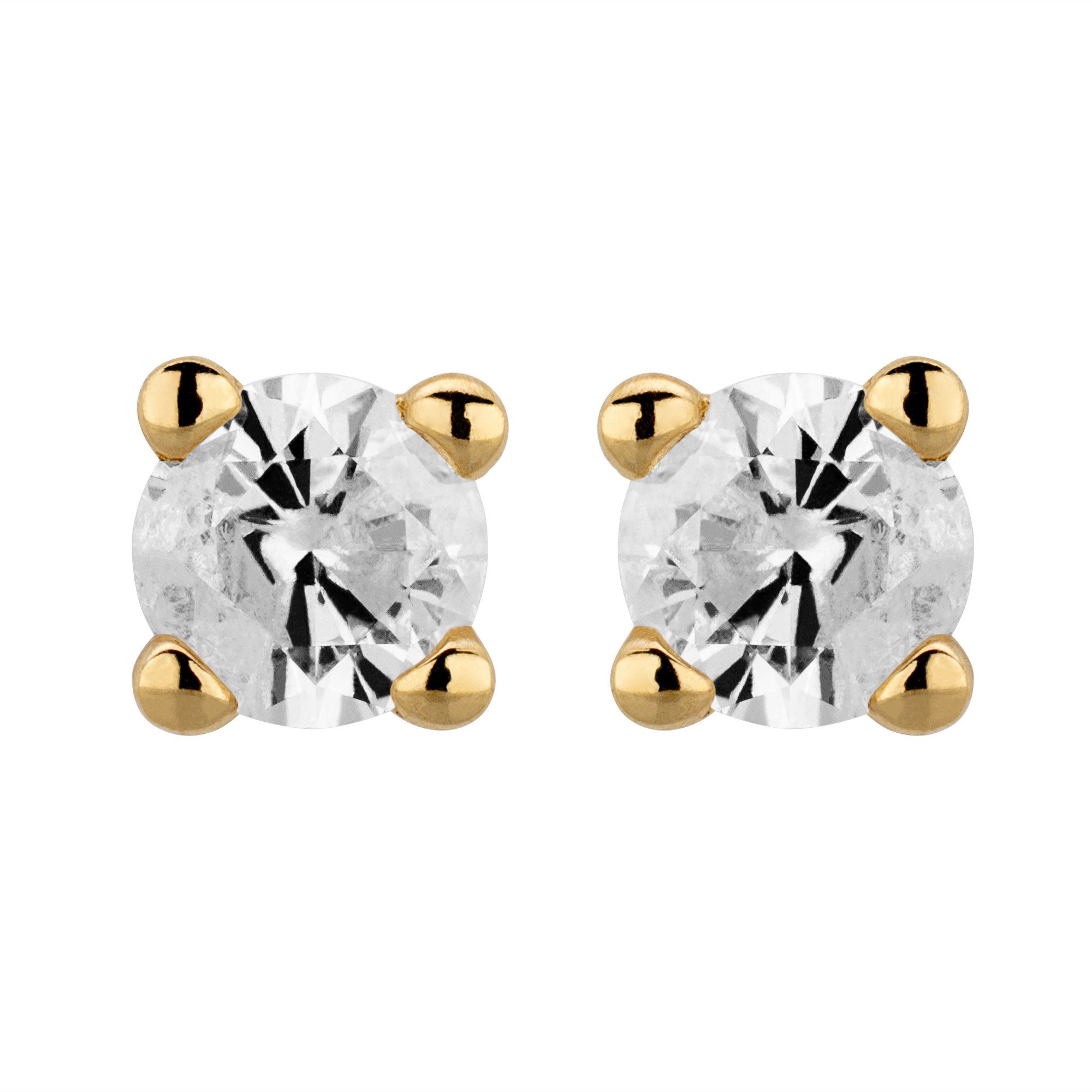 Orolino Paar Ohrstecker 585/- Gelbgold 2 Brill. 0,50ct. H/P2 günstig online kaufen