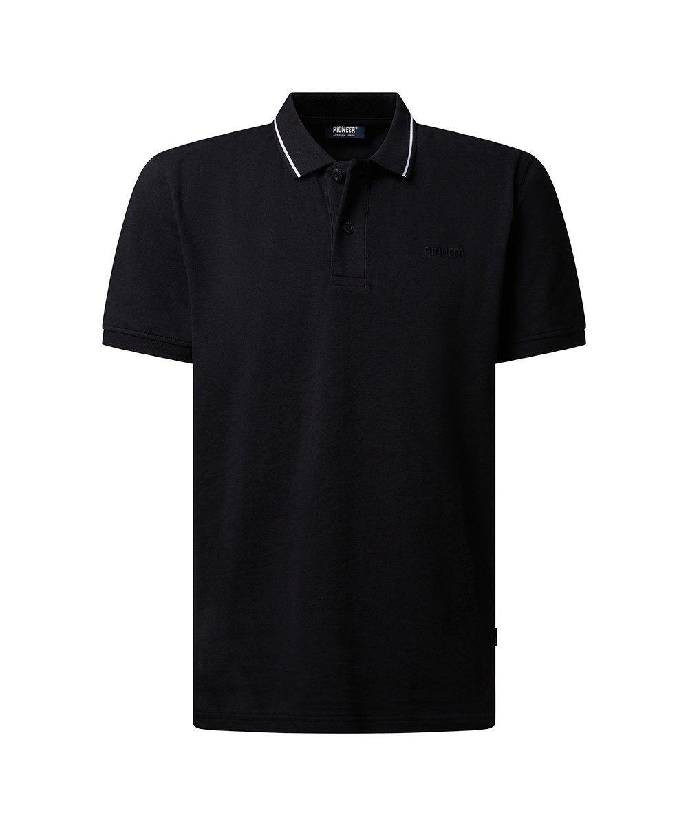 Pioneer Authentic Jeans Poloshirt mit Logo Schriftzug – Bild 5 von 5