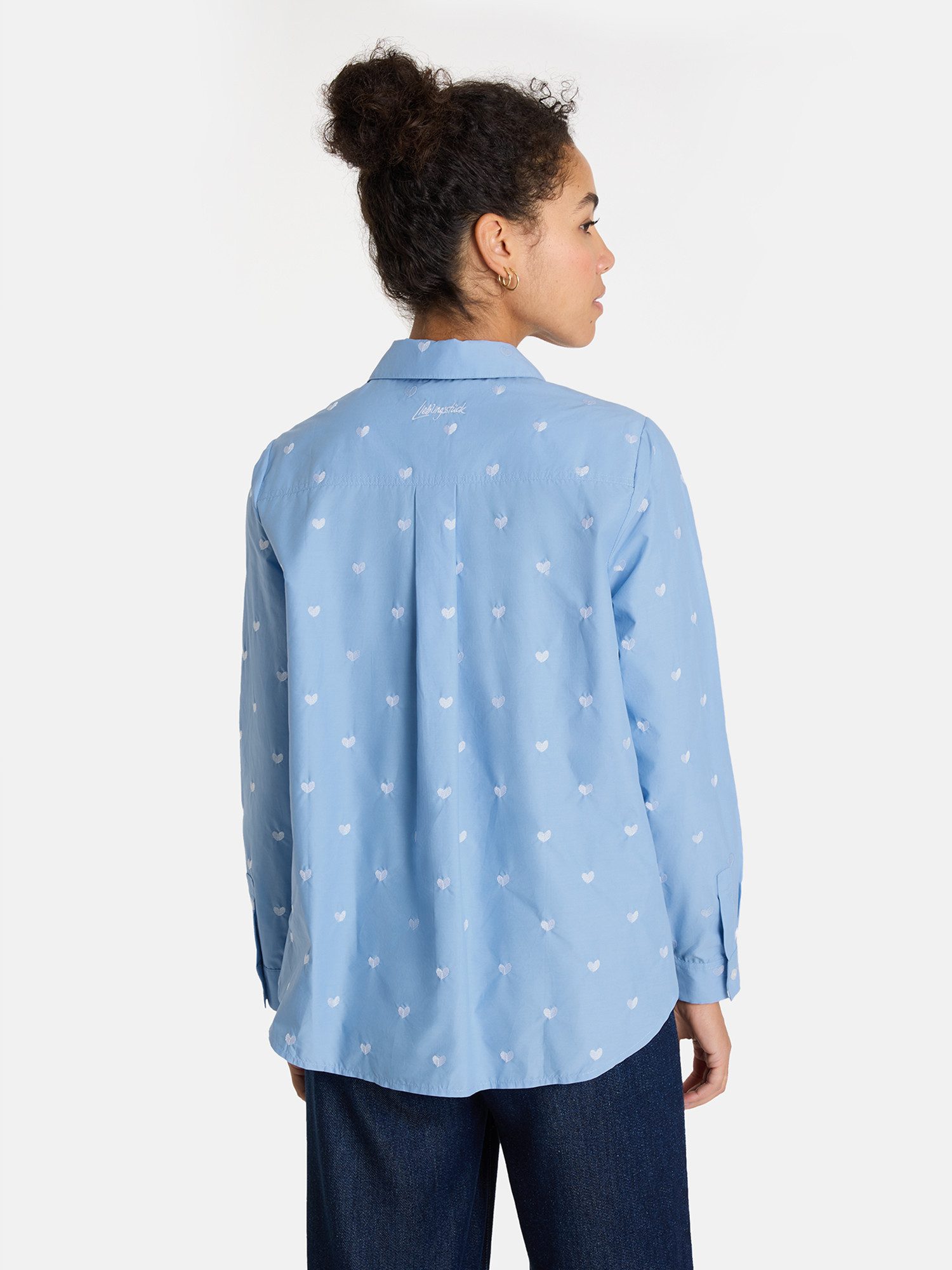 Lieblingsstück Hemdbluse RadunaL mit verspielter Stickerei