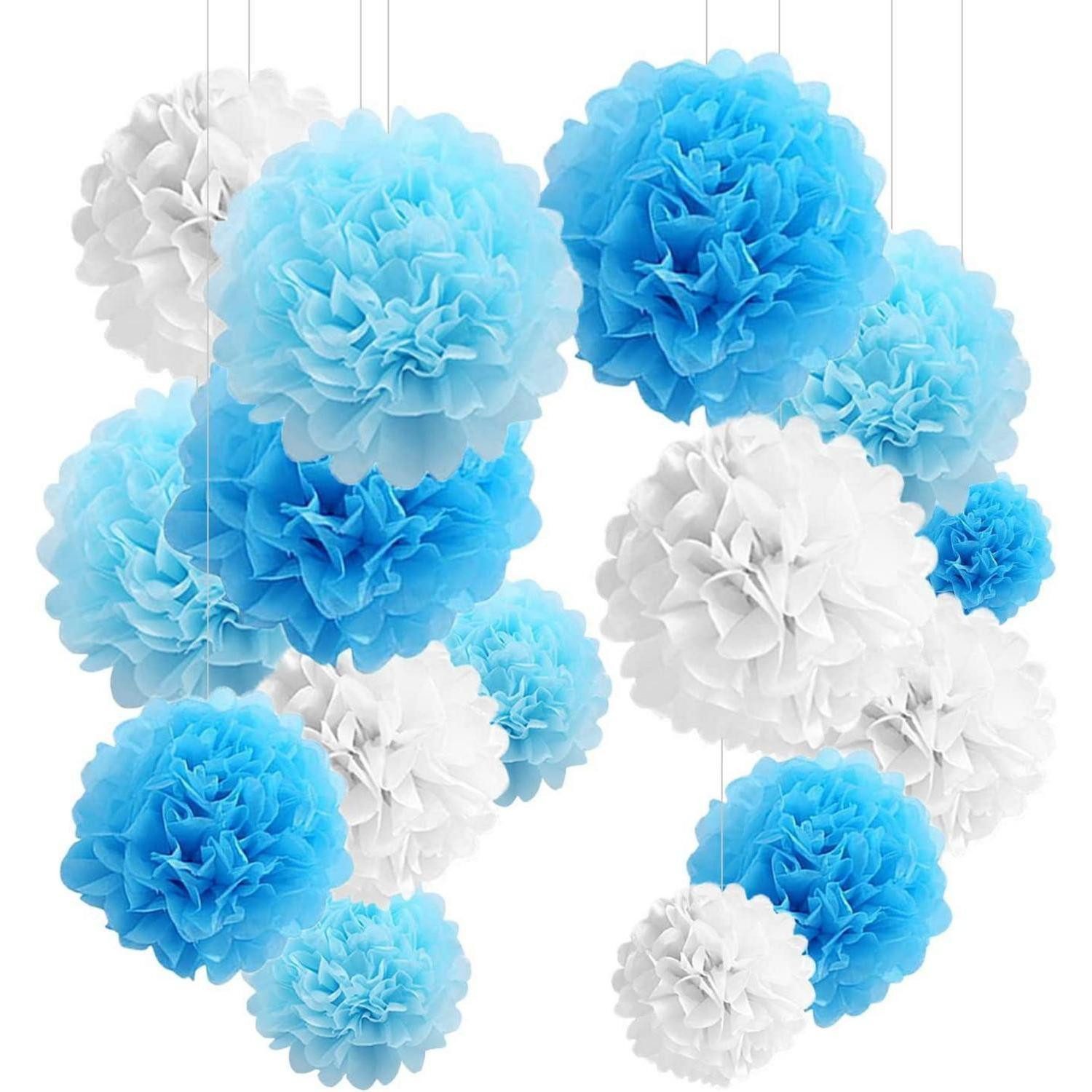 LuxusKollektion Seidenpapier 24er Pompons Deko Rosa Seidenpapier Pompoms Hochzei