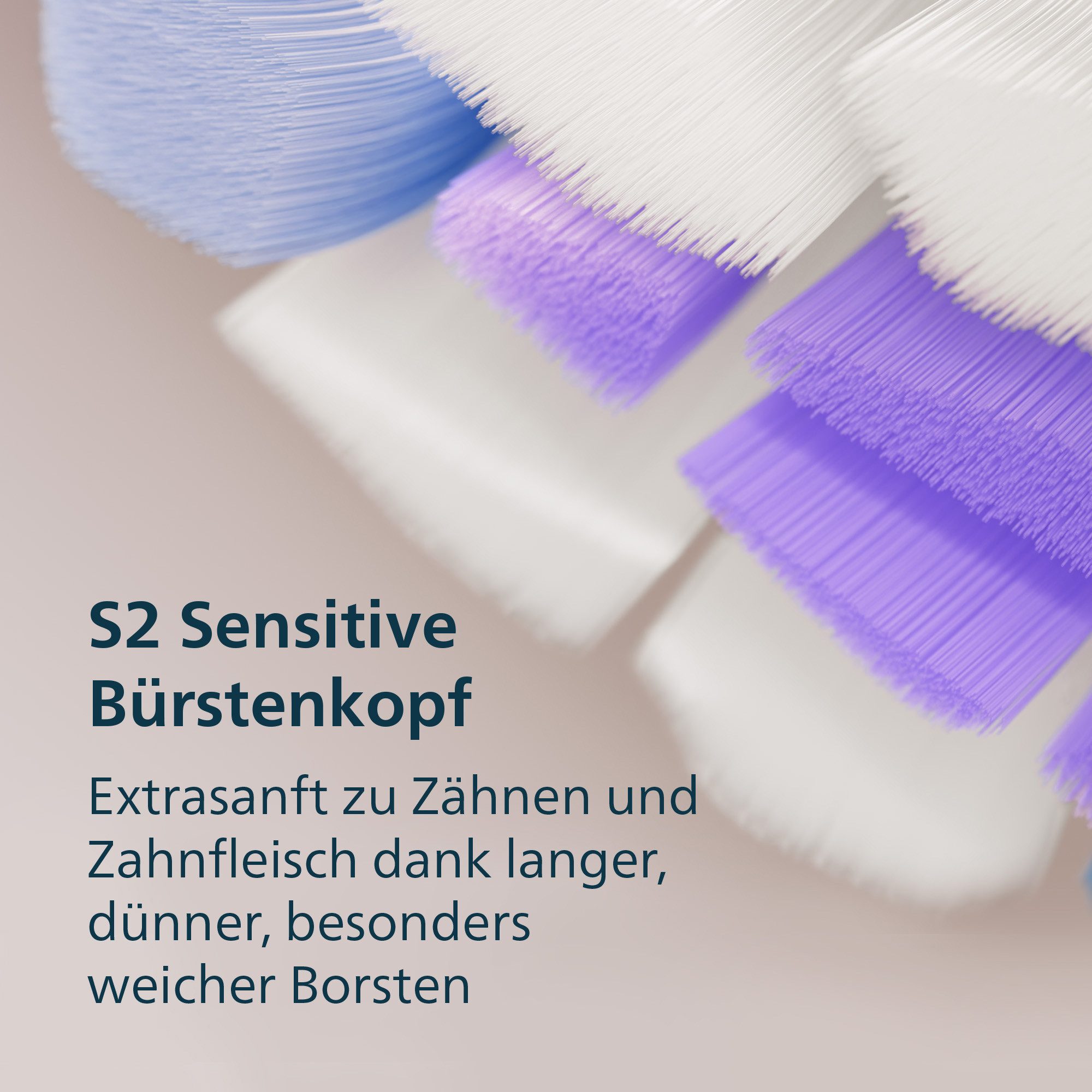 Philips Sonicare Elektrische Zahnbürste Series 6100 HX7403/08, mit visueller Andruckkontrolle, 2 Putzprogrammen, inkl. Reiseetui – Bild 3 von 5