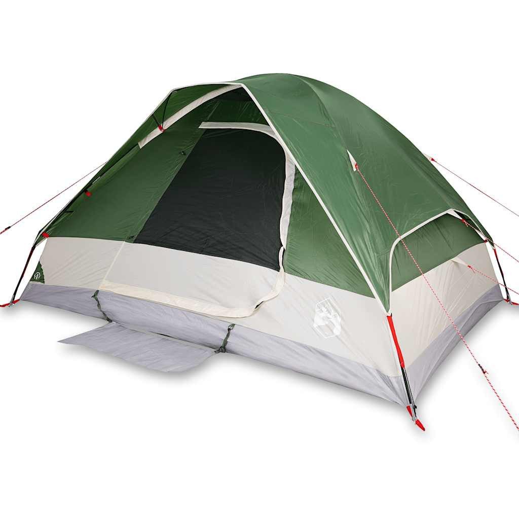 Kuppelzelt Kuppel-Campingzelt 4 Personen Grün Wasserdicht