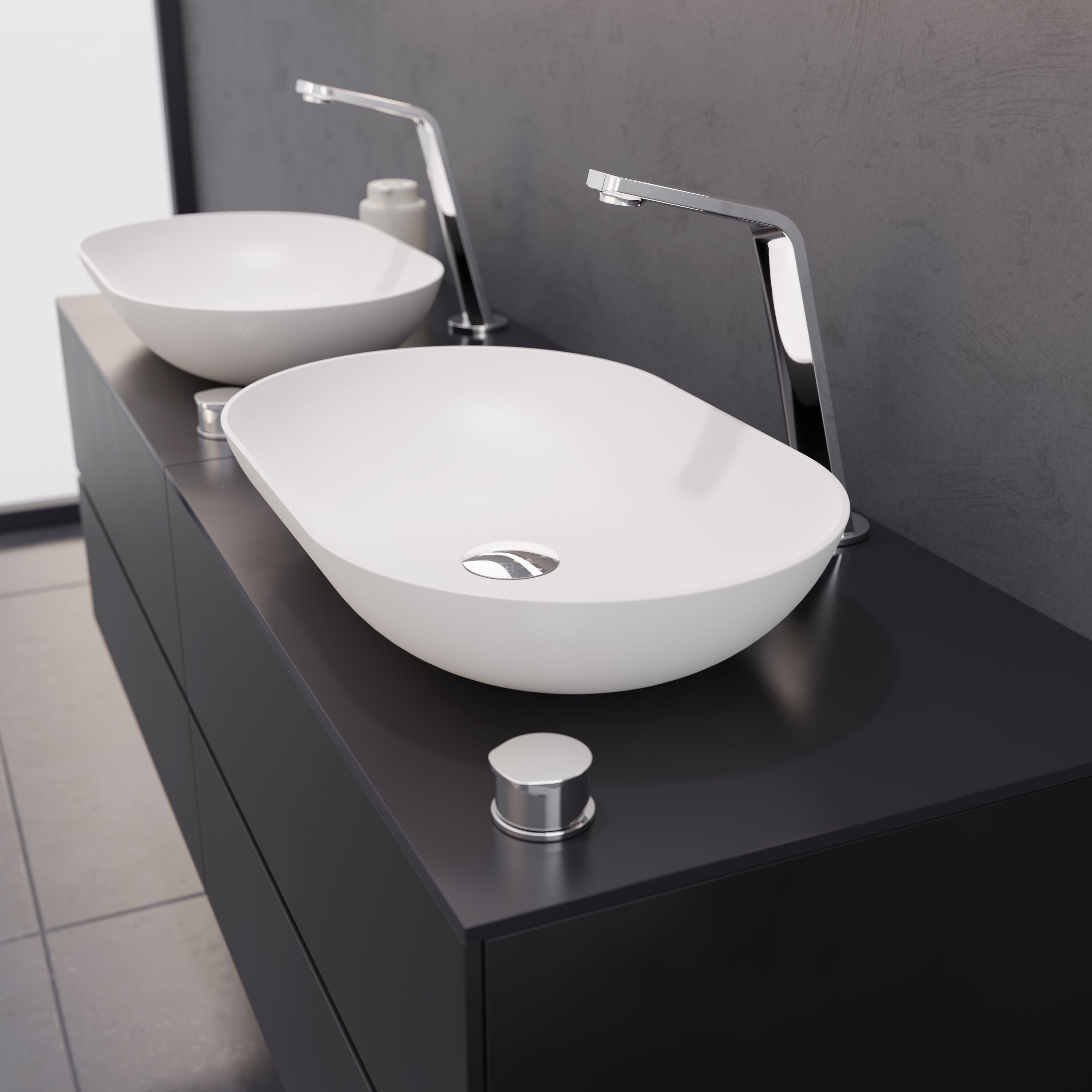 Bernstein Waschtischarmatur XELO-Flex 260 Chrom 2-Loch, hoher Auslauf