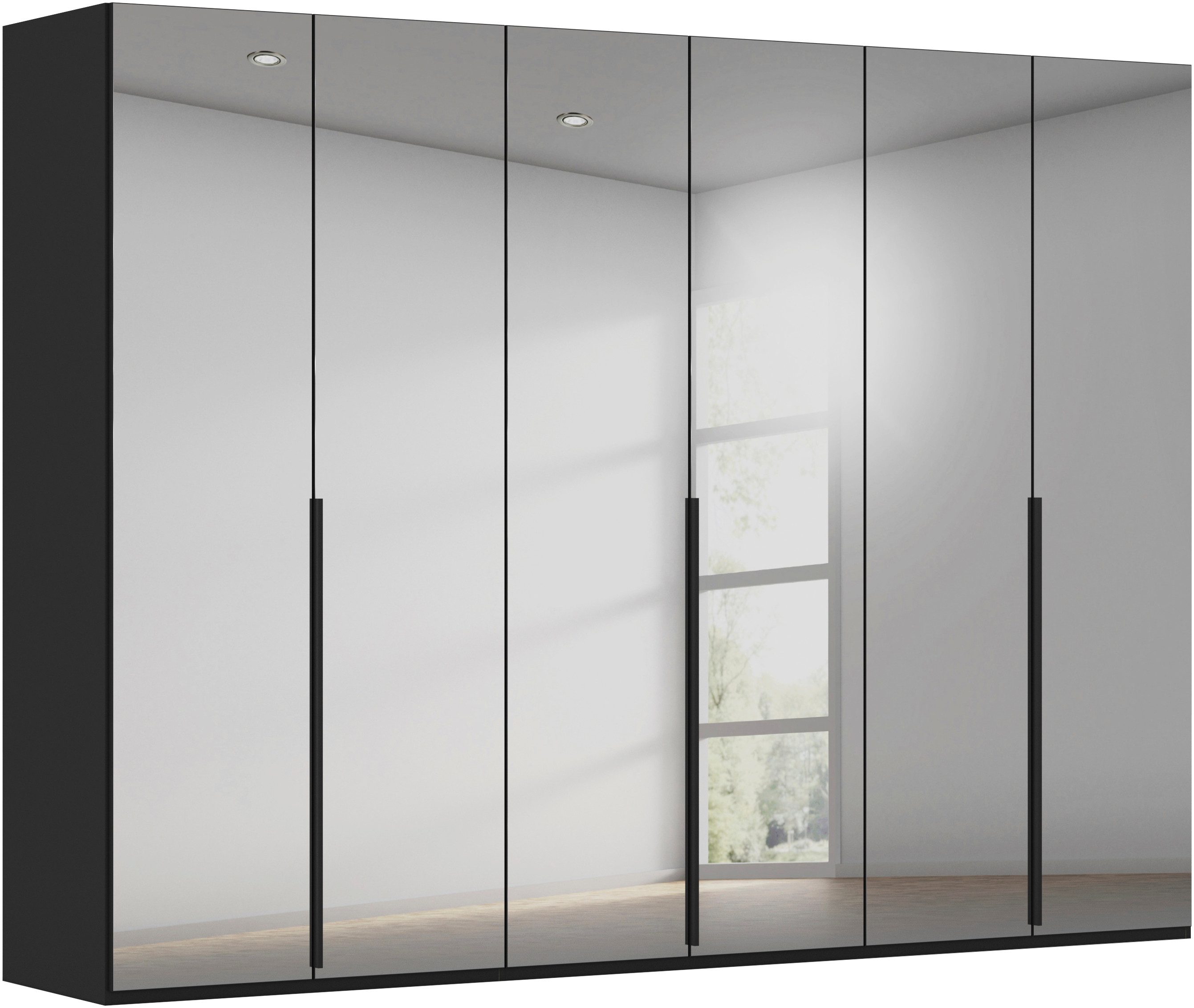 LeGer Home by Lena Gercke Kleiderschrank Schrank Garderobe Ankleide Schlafzimmer Flur SERINA Eyecatcher (3 verschiedene Ausstattungen BASIC/CLASSIC/PREMIUM (inkl. SOFT-CLOSE) in 6 Breiten (101 - 401 cm) mit Front Glas oder Dekor MADE IN GERMANY