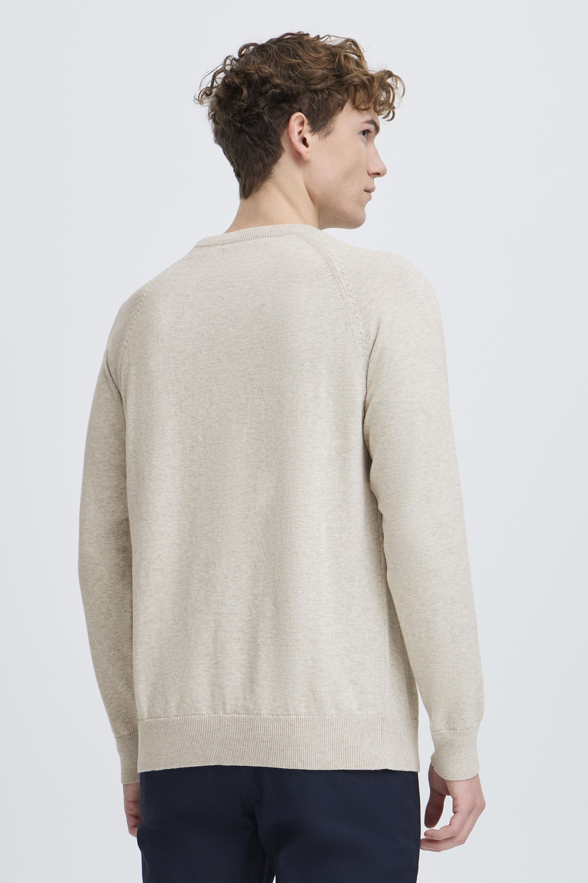 Kronstadt Strickpullover KSEmil Basic Crewneck mit Stickerei