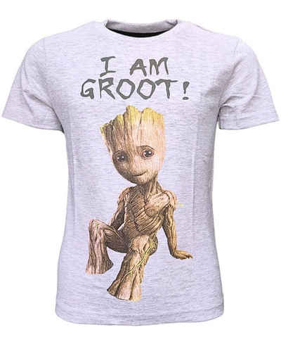 MARVEL T-Shirt Guardians of the Galaxy - Groot Jungen Kurzarmshirt Gr. 128- 164 cm